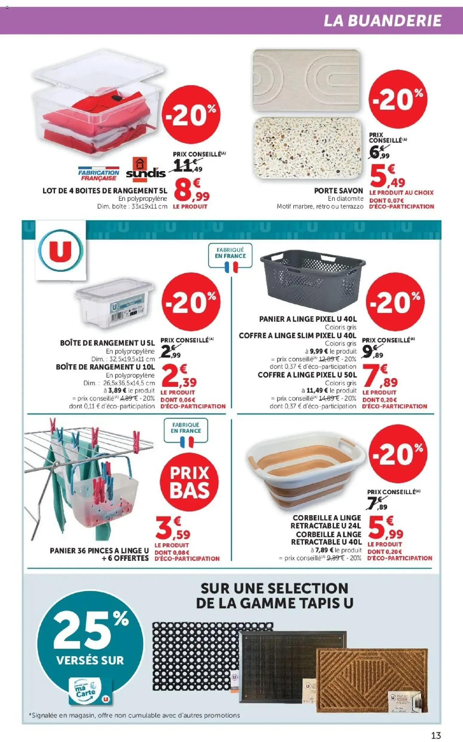 Super U - La Maison à prix bas à partir du 06/10/2026 - promo en ligne du 6 octobre au 18 octobre 2026 - Catalogue page 13