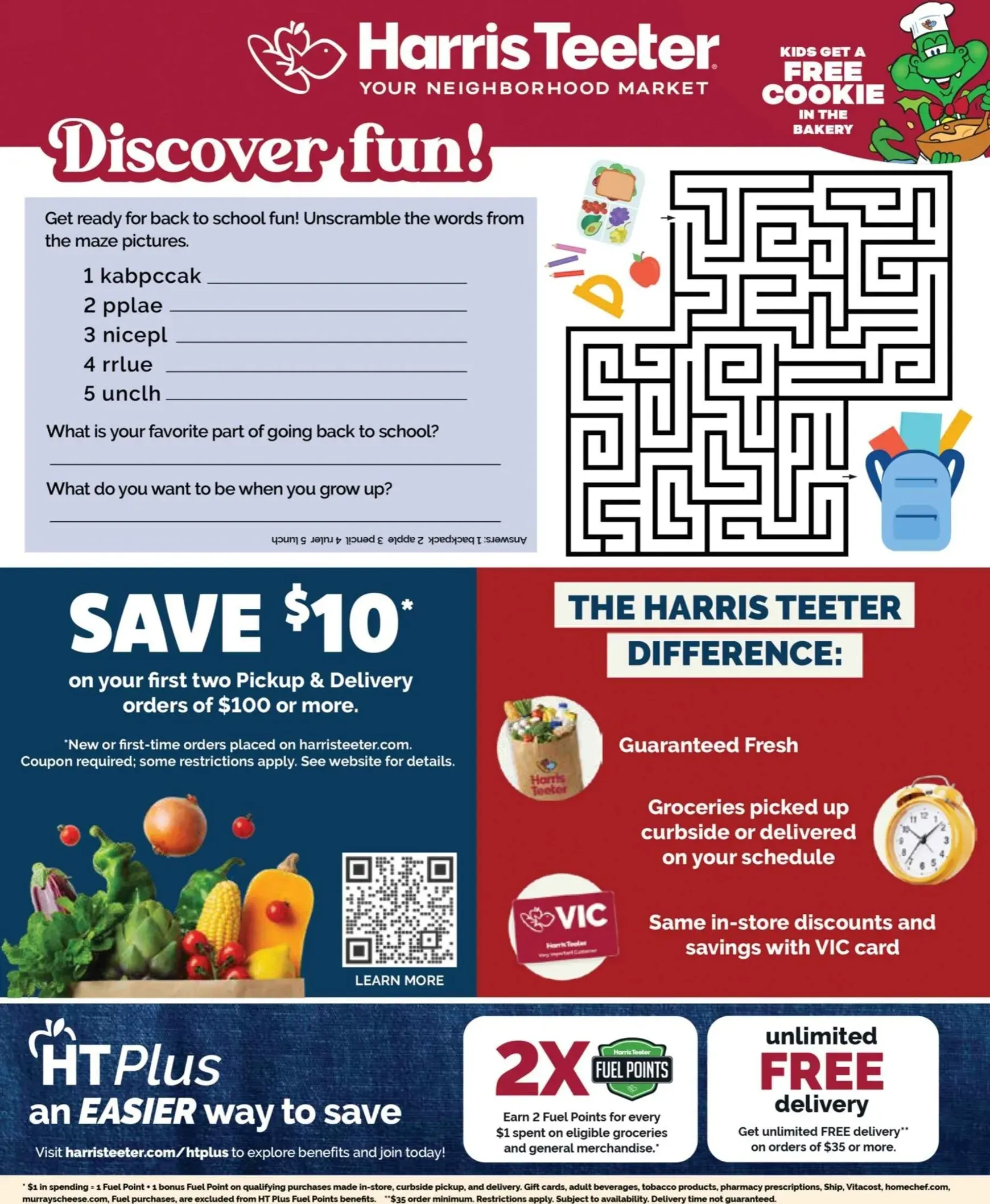 Weekly ad Current Harris Teeter - Discovery leaflet valid from Wednesday 07/15/2026 to Tuesday 08/11/2026 from July 15 to August 11 2026 - Page 20