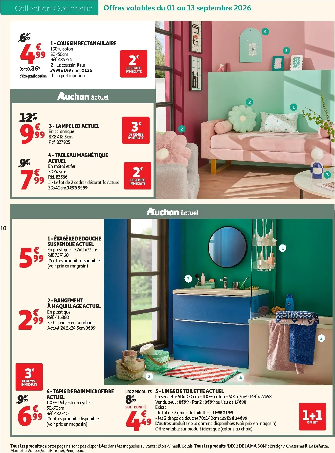 Current Auchan - Inspiration déco leaflet valid from du mardi 01/09/2026 to du dimanche 01/11/2026 du 1 septembre au 1 novembre 2026 - Catalogue page 10