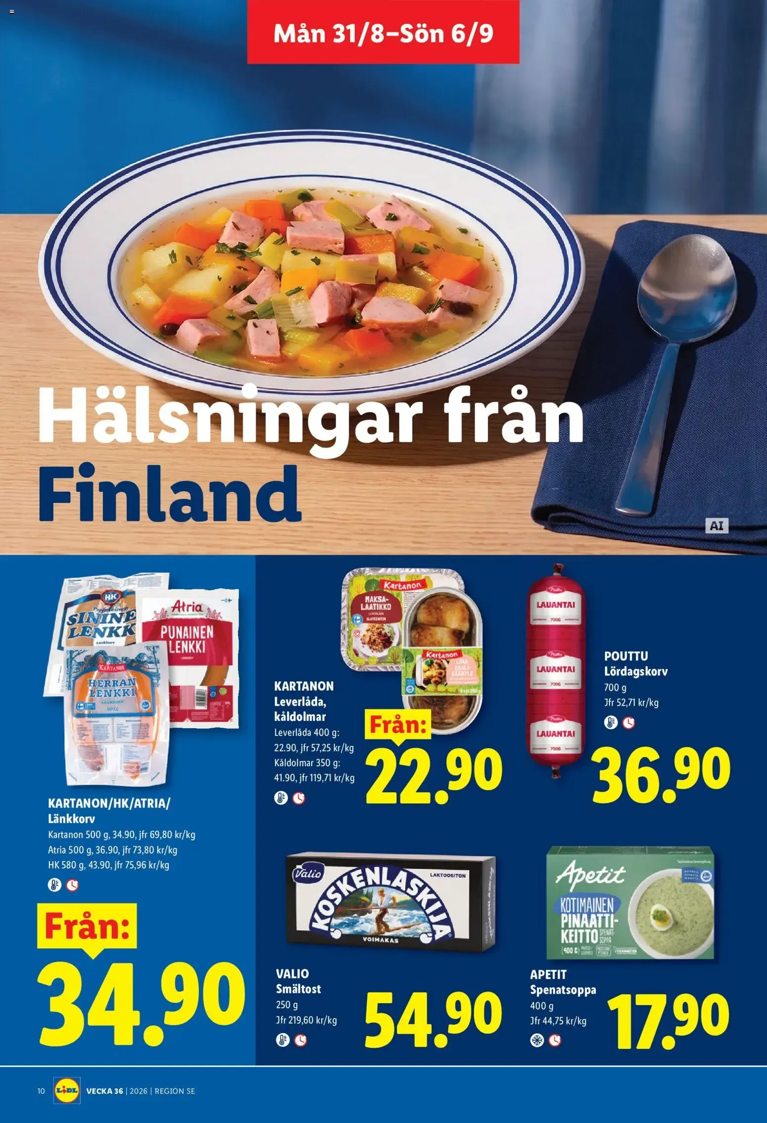 Lidl: Kvalitet till röda priser. Det lönar sig. från 31 augusti till 6 september 2026 - Reklamblad sidor 12
