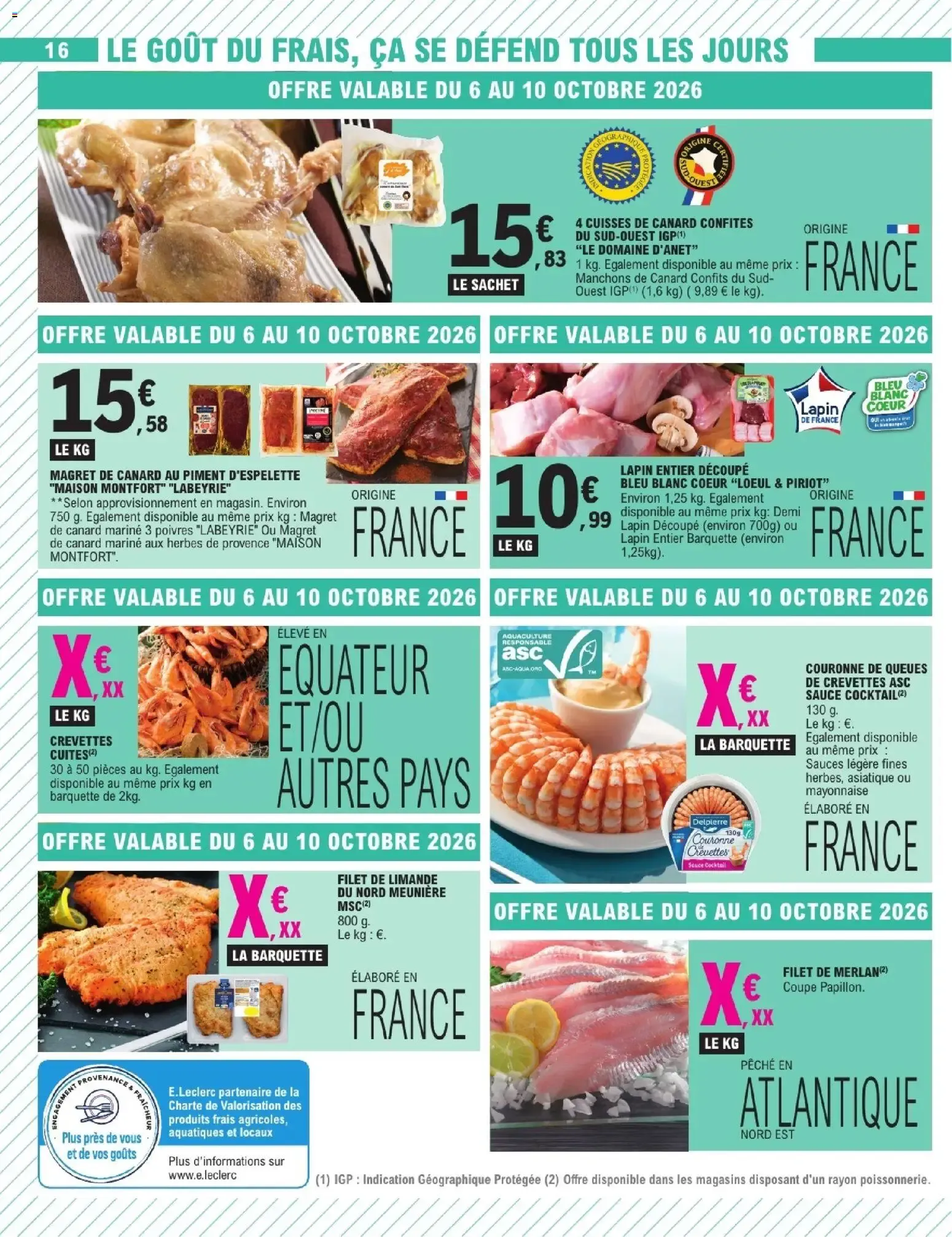 E.Leclerc: Que des promos en or pour le quotidien! du 6 octobre au 17 octobre 2026 - Catalogue page 16