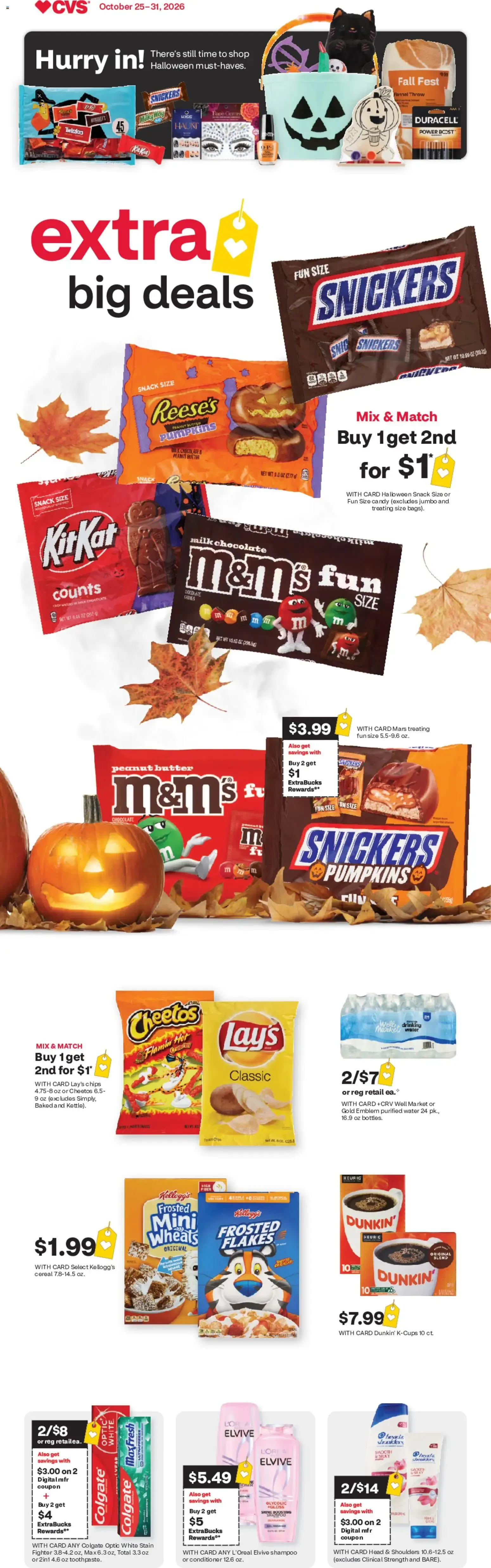 Weekly ad CVS Weekly Ad from 10/25/2026 - Flyer, Circular this week from October 25 to October 31 2026 - Page 1