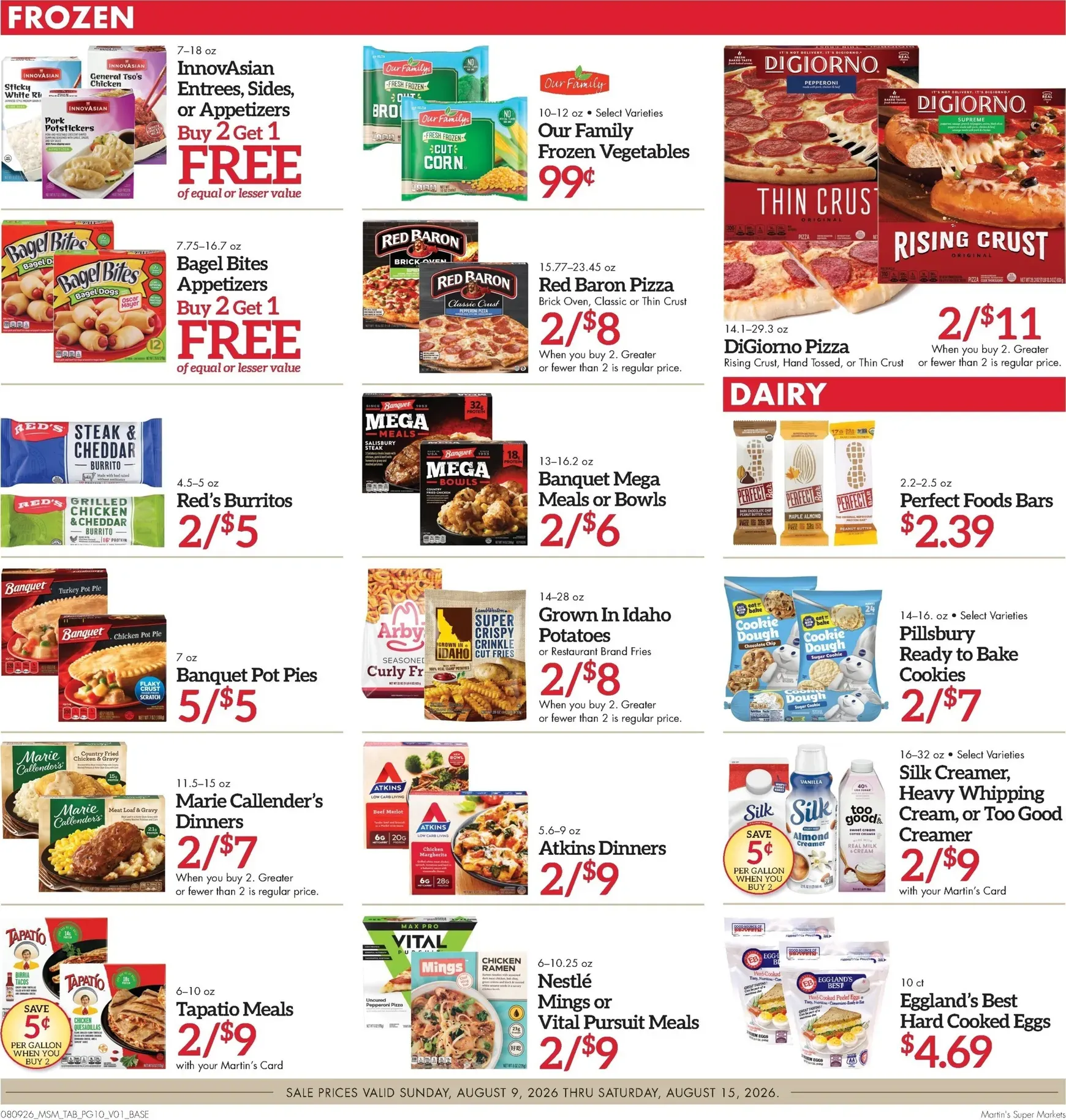 Weekly ad Current Martin's Super Markets leaflet valid from Sunday 08/09/2026 to Saturday 08/15/2026 from August 9 to August 15 2026 - Page 10