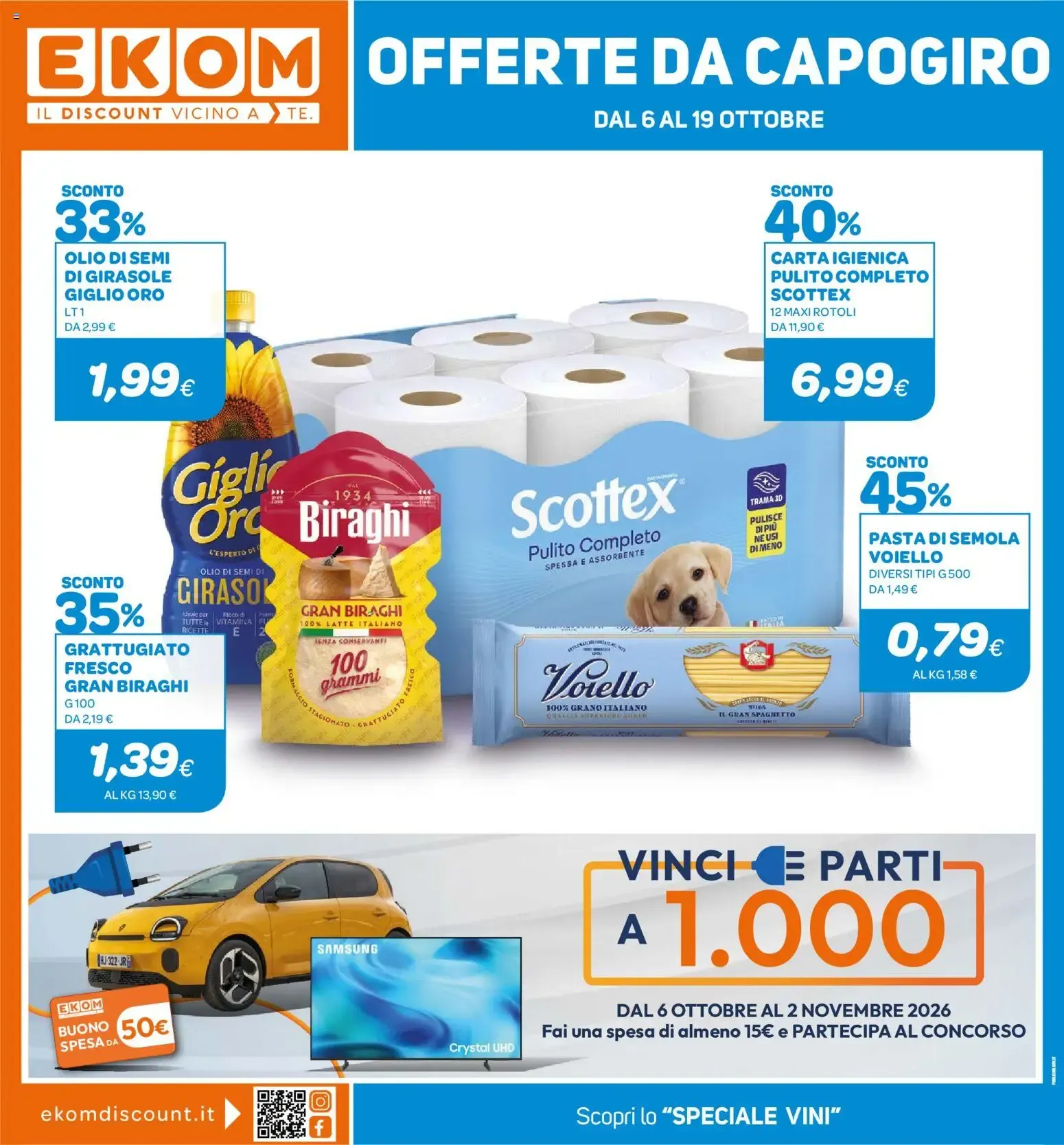 Ekom Offerte da Capogiro da 6 ottobre a 19 ottobre di 2026 - Pagina del volantino 1