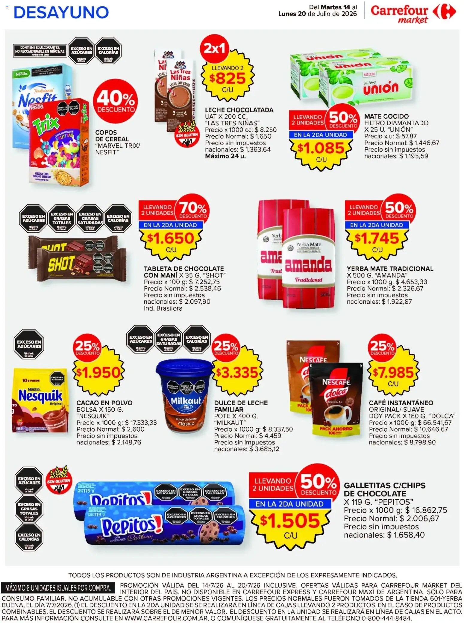 Ofertas de Carrefour ofertas || del 14/07/2026 - 20/07/2026 || Promociones 14 de julio al 20 de julio 2026 - Página 41 del catálogo