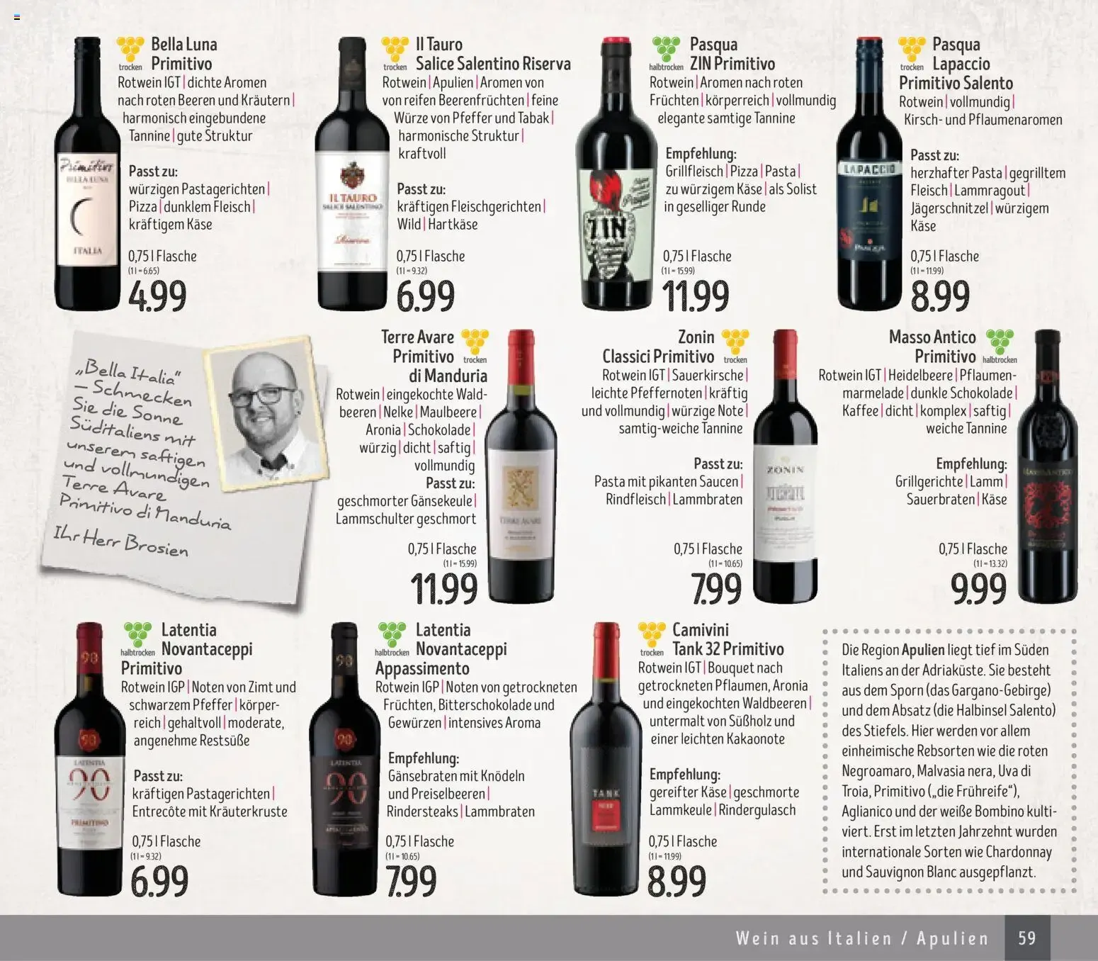 Struves Weinkatalog: Weine & Spirituosen 2025-2026 von 1. Januar bis 31. Dezember 2026 - Prospekt seite 59