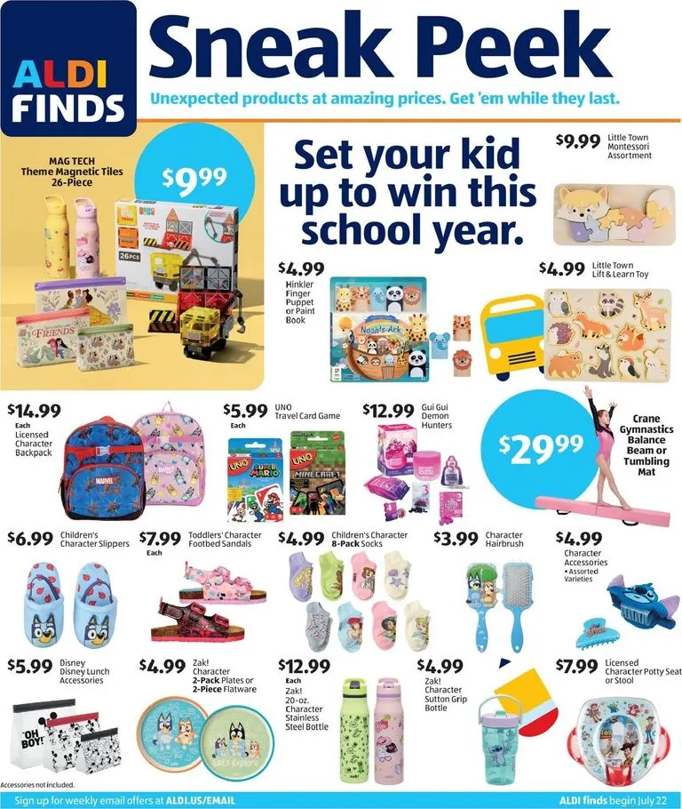 ALDI - Sneak Peek flyer for next week from Wednesday 07/22/2026 to Tuesday 07/28/2026