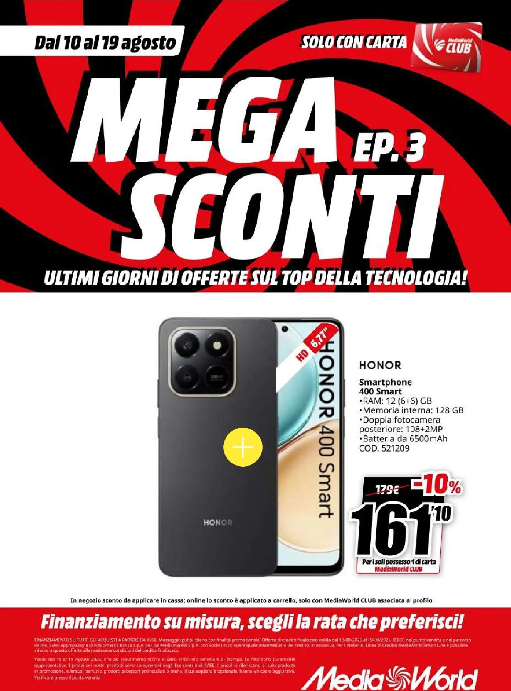 MEGA EP.3 SCONTI ULTIMI GIORNI DI OFFERTE SUL TOP DELLA TECNOLOGIA! da 10 agosto a 19 agosto di 2026 - Pagina del volantino 7