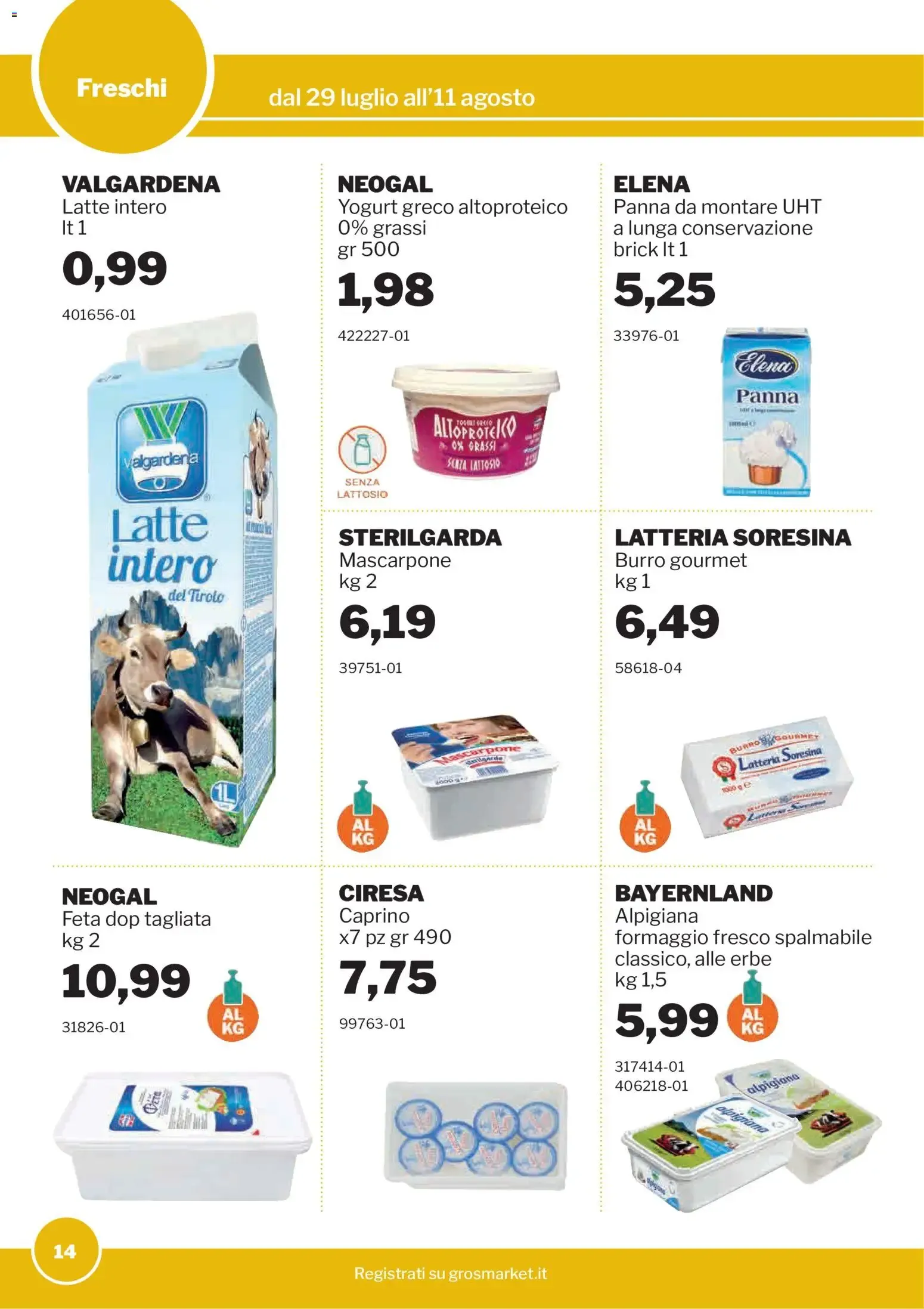 GrosMarket Promozioni da 29 luglio a 11 agosto di 2026 - Pagina del volantino 14
