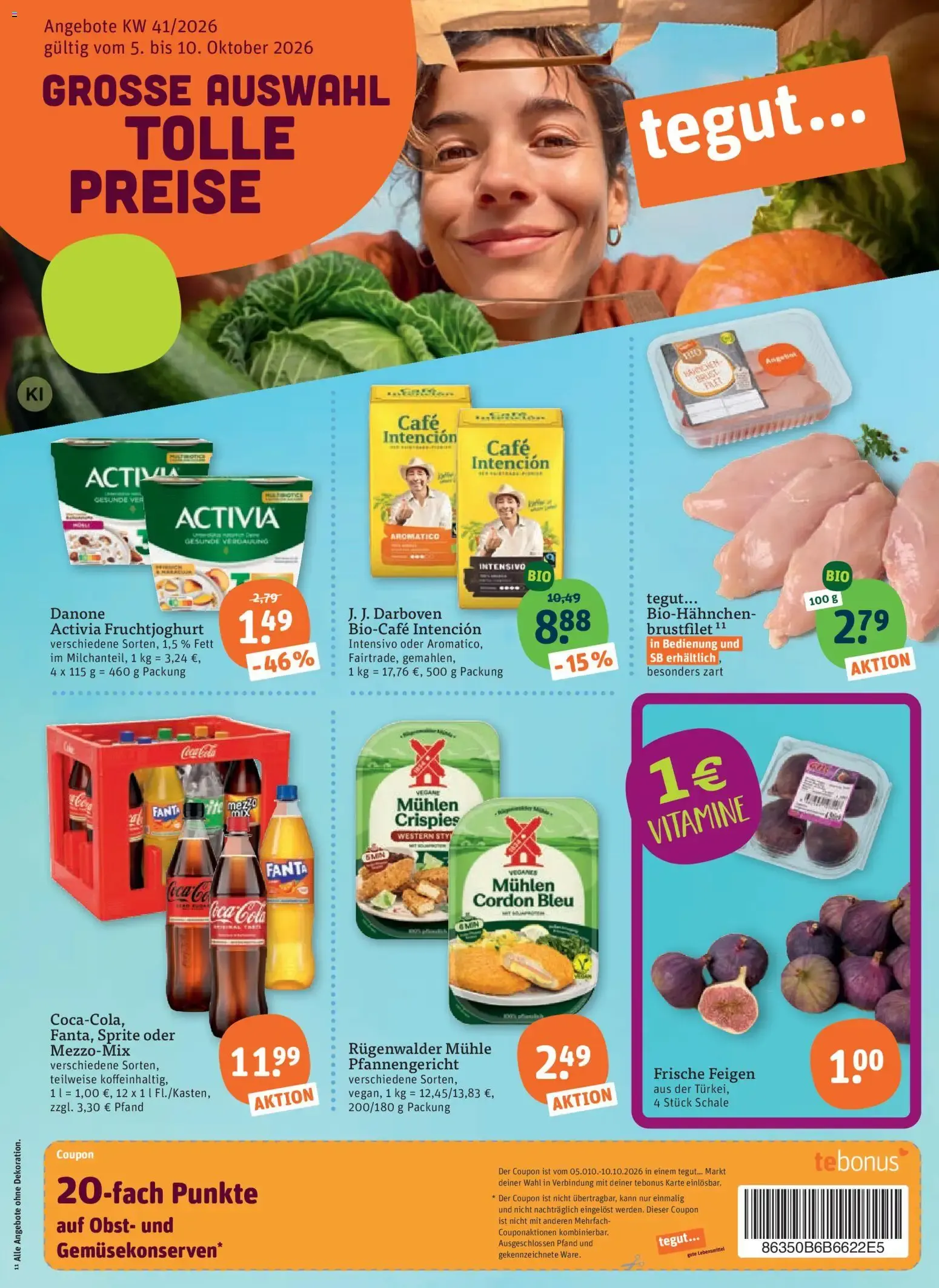 Tegut Prospekt (ab 09.10.2026) zum Blättern von 9. Oktober bis 10. Oktober 2026 - Prospekt seite 3
