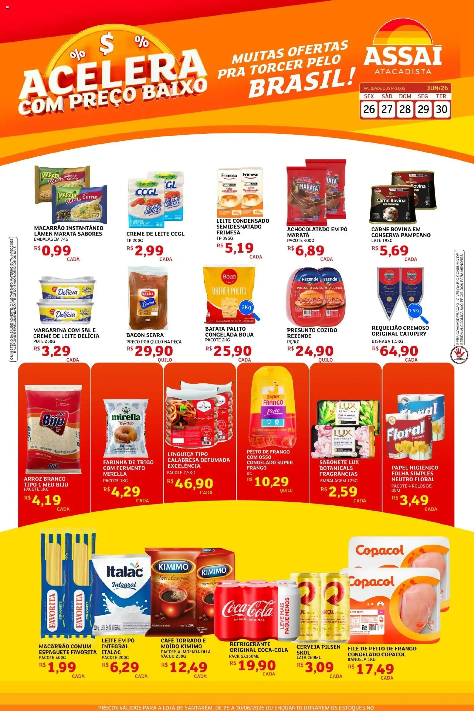 Encarte de Assaí Atacadista ofertas - PA de 29/06/2026 | Promoções Online 26 de junho até 30 de junho 2026 - Pagina 1