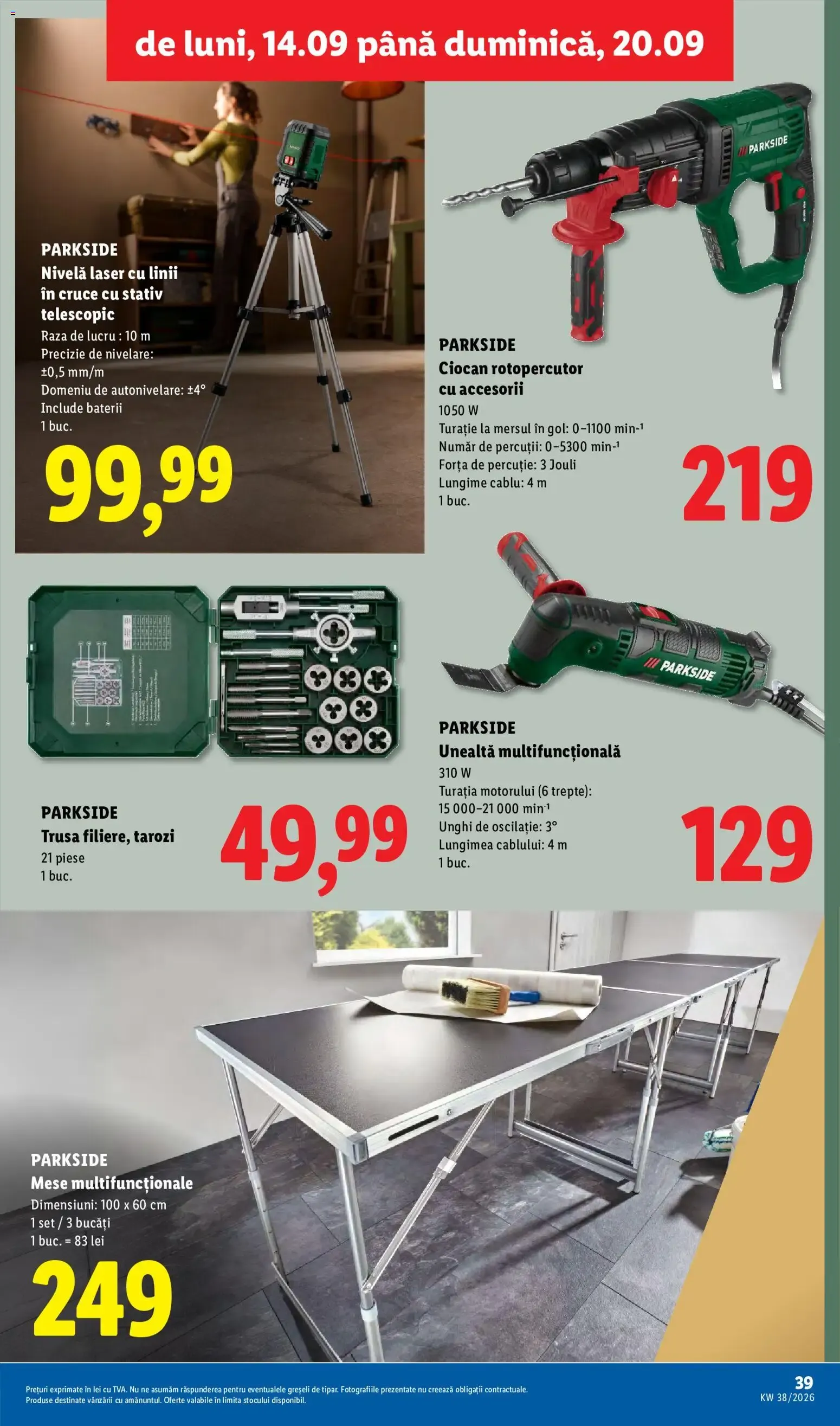 Catalog Ieftin și înainte, și după ziua de salariu. de la 14 septembrie până la 20 septembrie 2026 - Revista Pagina 39