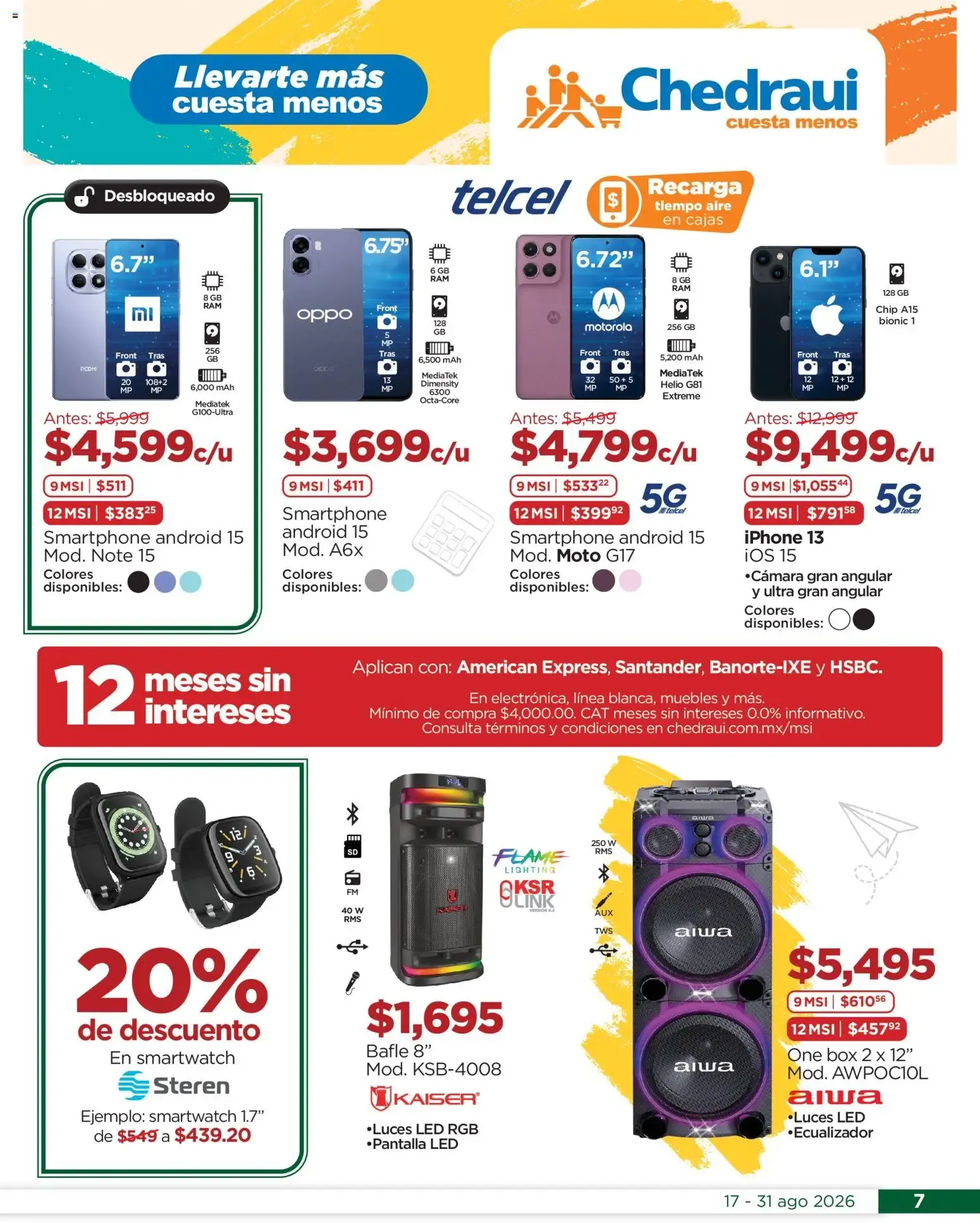 Catálogo de Chedraui folleto Estrena este regreso a clases (17/08/2026 - 31/08/2026) - catálogo en línea 17 de agosto al 31 de agosto 2026 - Pagina 7