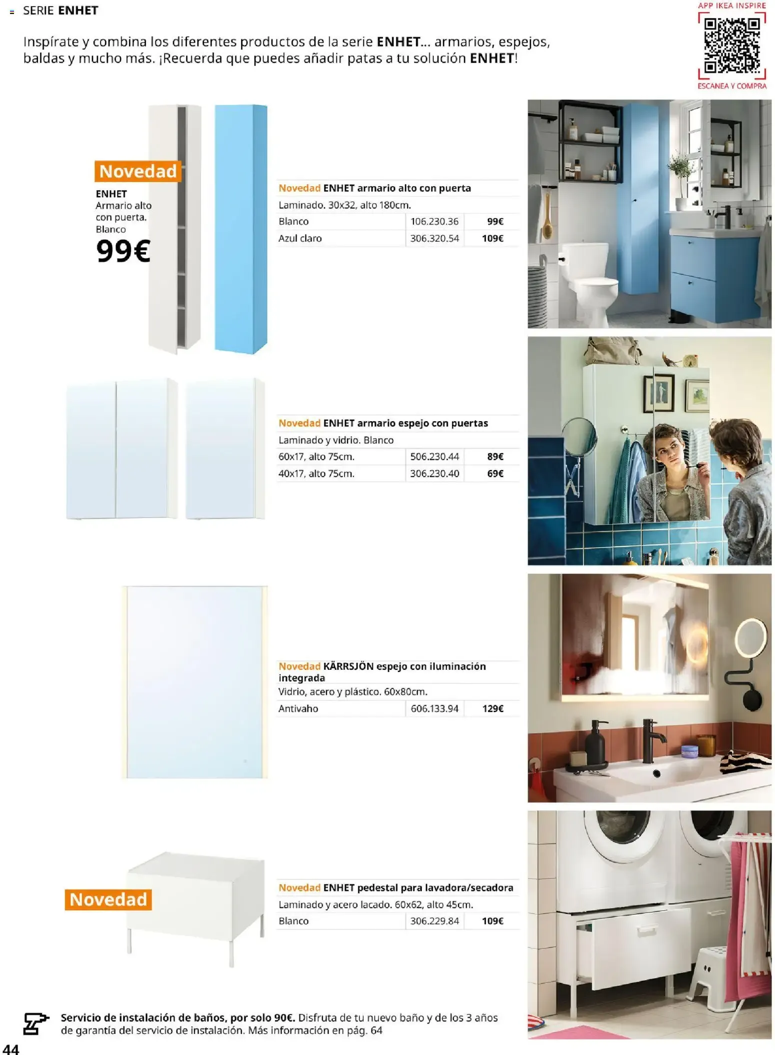 Catálogo de GUÍA DE COMPRA Muebles para el baño 1 de septiembre al 31 de enero 2027 - Página 44