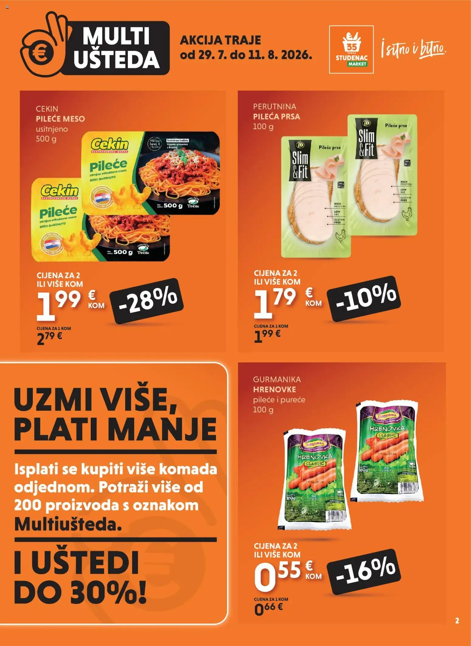 Katalog Multi Ušteda: Uzmi više, plati manje od 29. srpnja do 11. kolovoza 2026. - Pregled Stranica 2