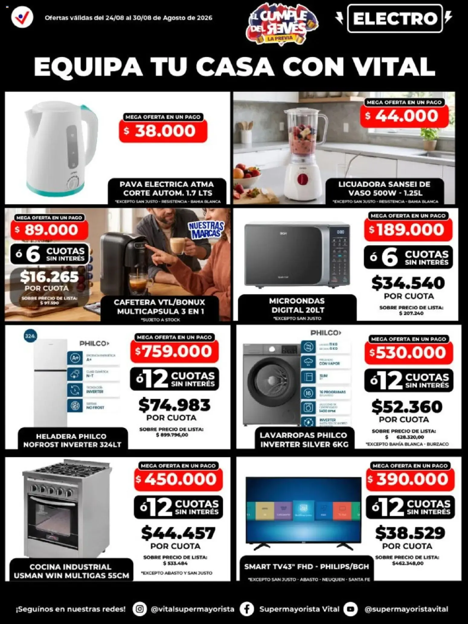Ofertas de Vital Supermayorista - El Cumple del Revés La Previa 24 de agosto al 30 de agosto 2026 - Página 2 del catálogo