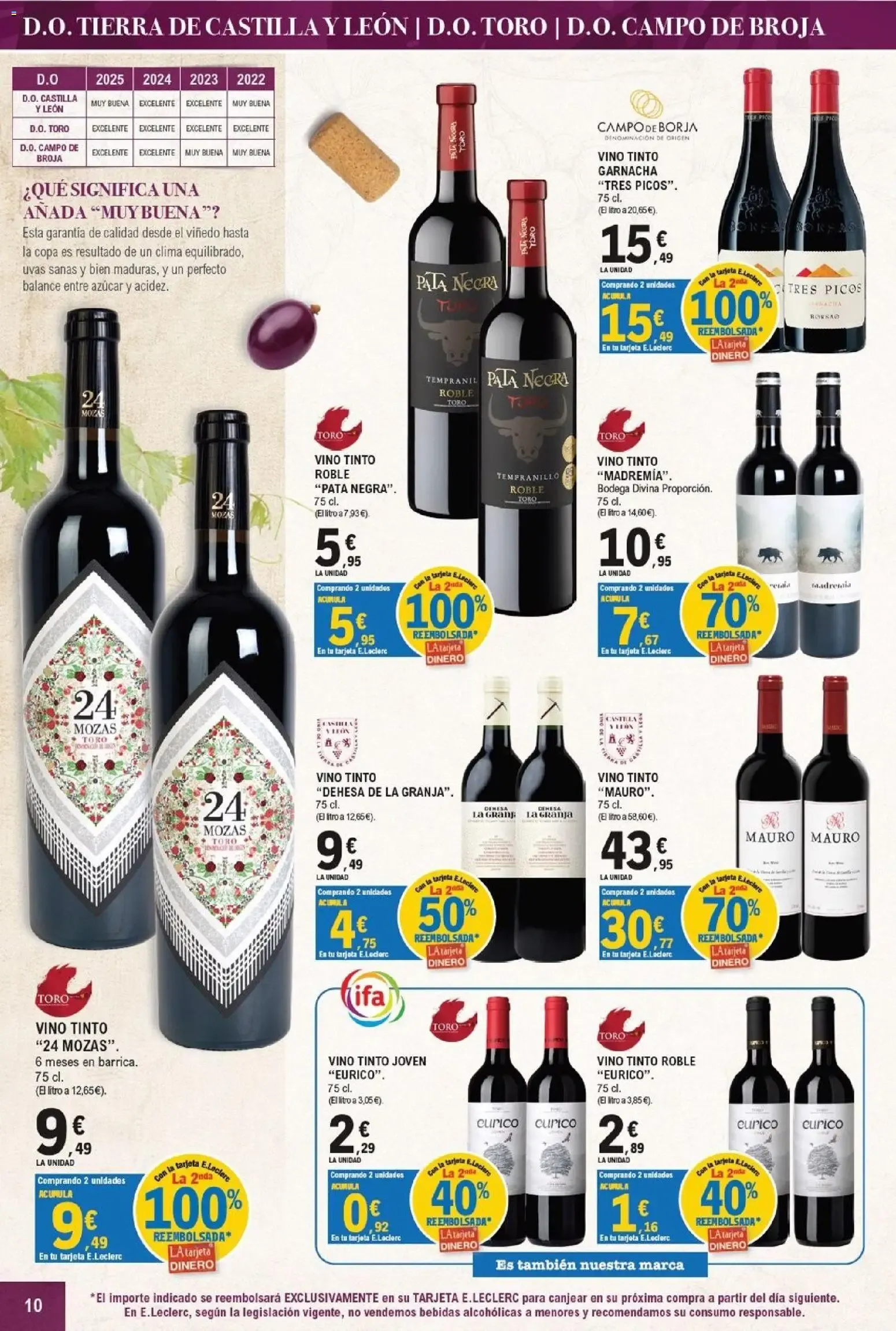 Catálogo de E.Leclerc - Feria del Vino 16 de septiembre al 4 de octubre 2026 - Página 10