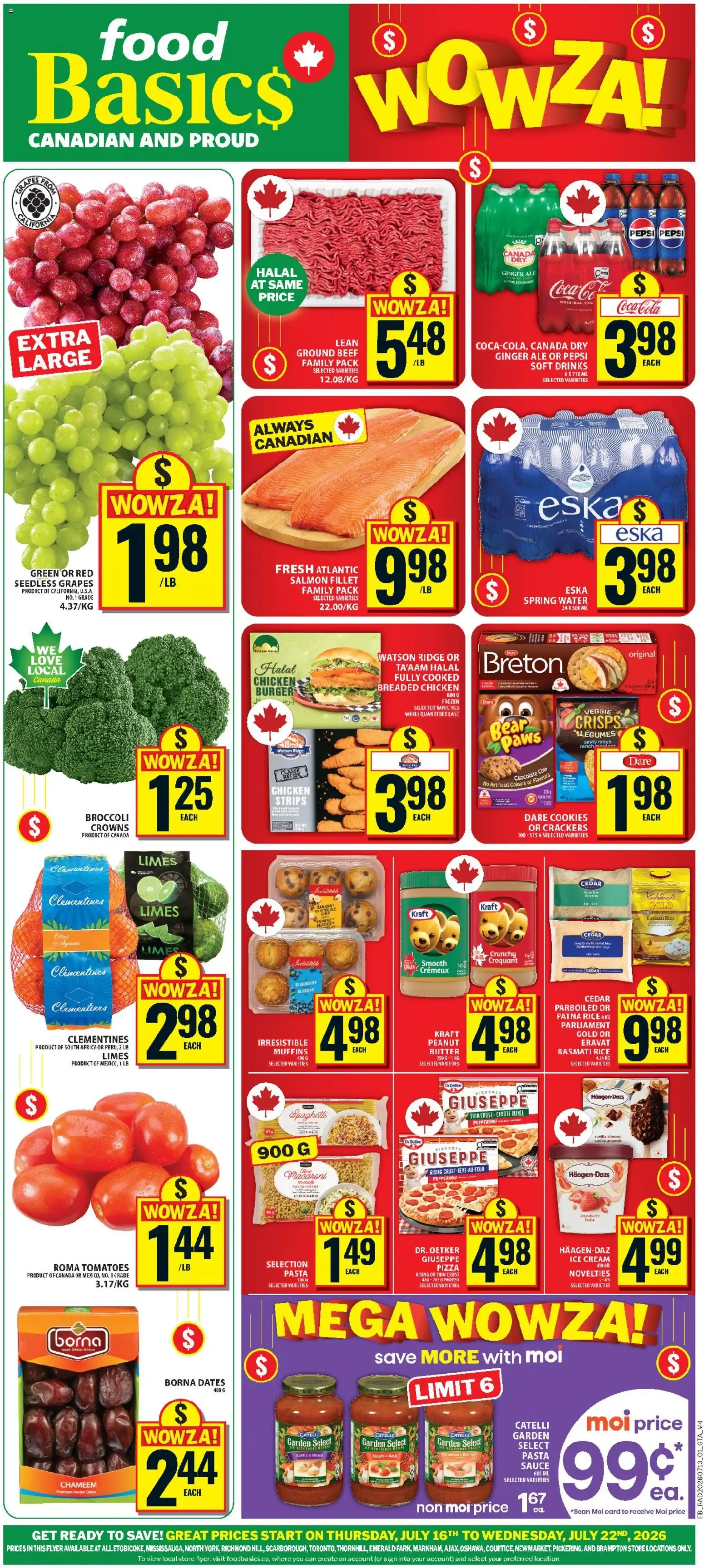 Food Basics weekly flyer / circulaire from Jul 16, 2026 > weekly specials & deals
