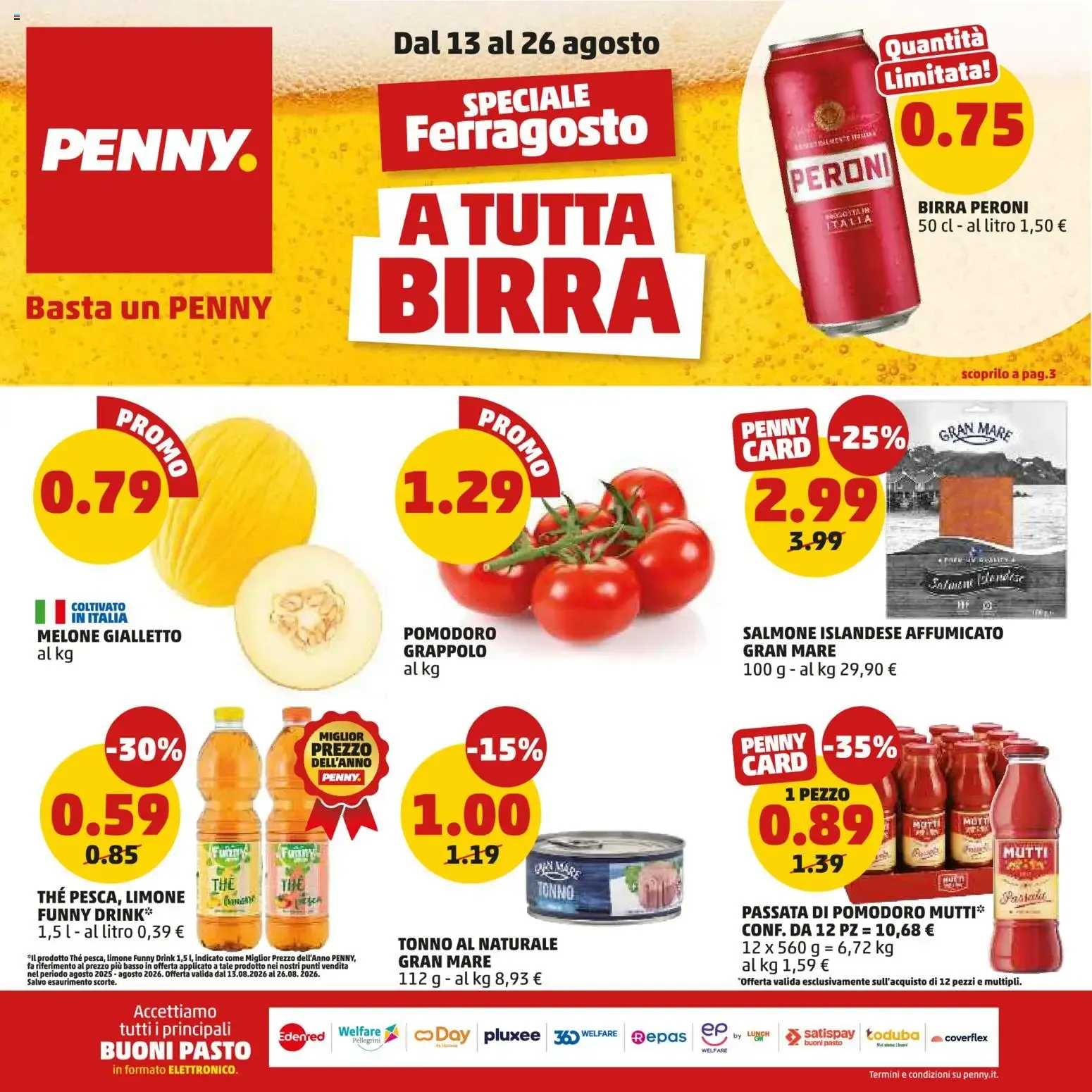 Volantino PENNY dal 13/08/2026 anteprima da 13 agosto a 26 agosto di 2026 - Pagina del volantino 1