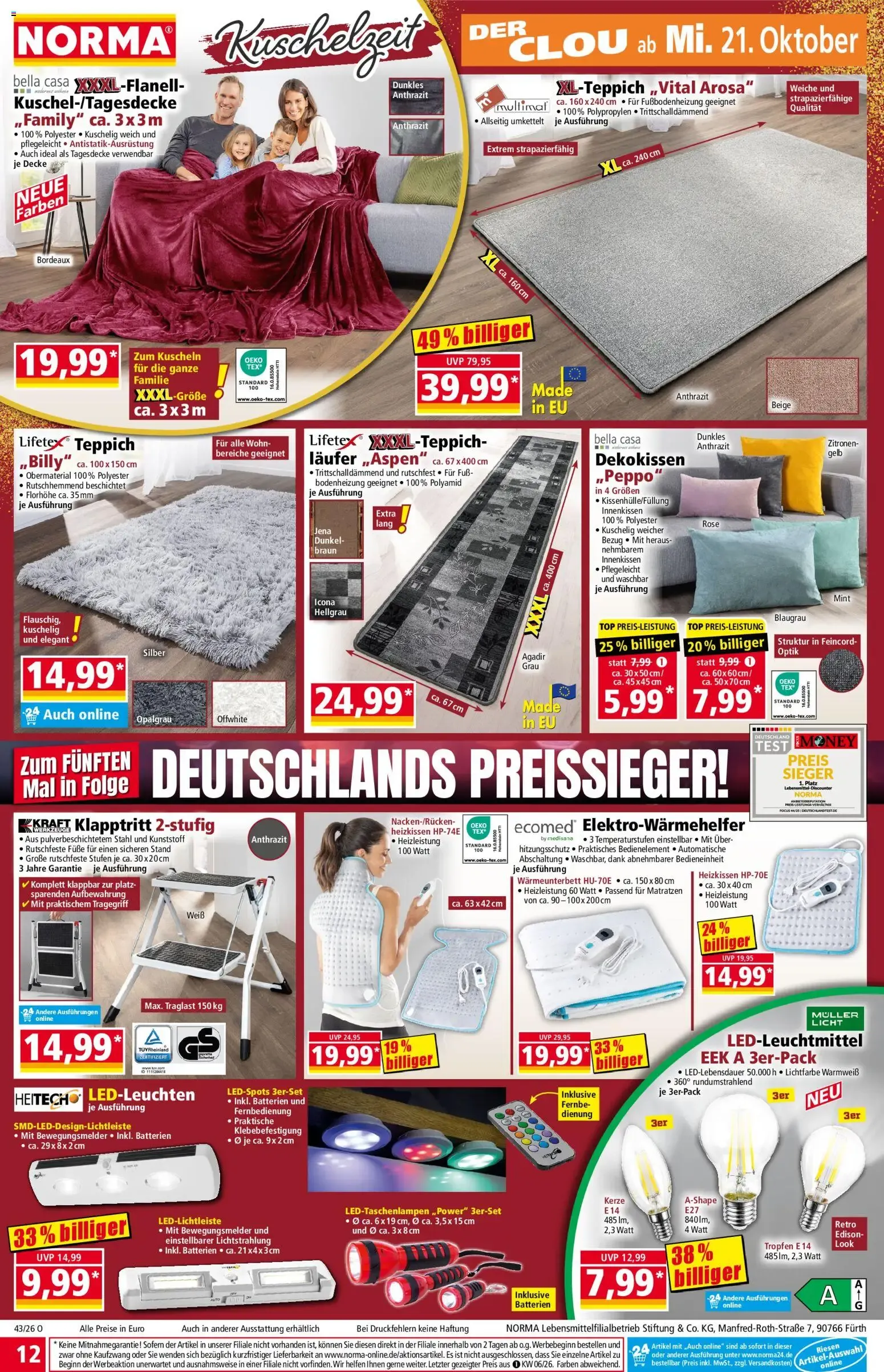NORMA Mehr fürs Geld. von 19. Oktober bis 24. Oktober 2026 - Prospekt seite 12