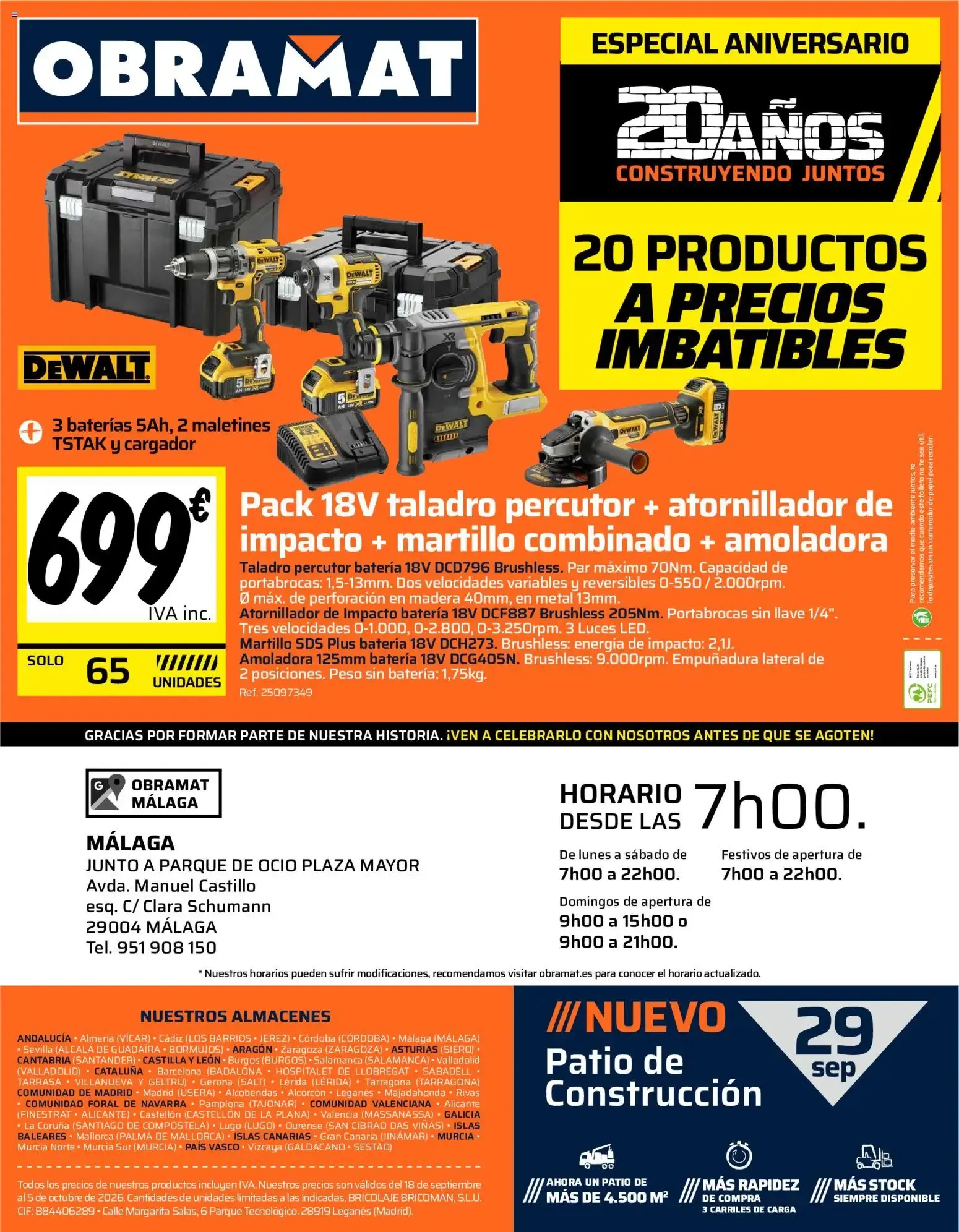 Catálogo de Obramat Especial Aniversario: 20 Productos a Precios Imbatibles 18 de septiembre al 5 de octubre 2026 - Página 8
