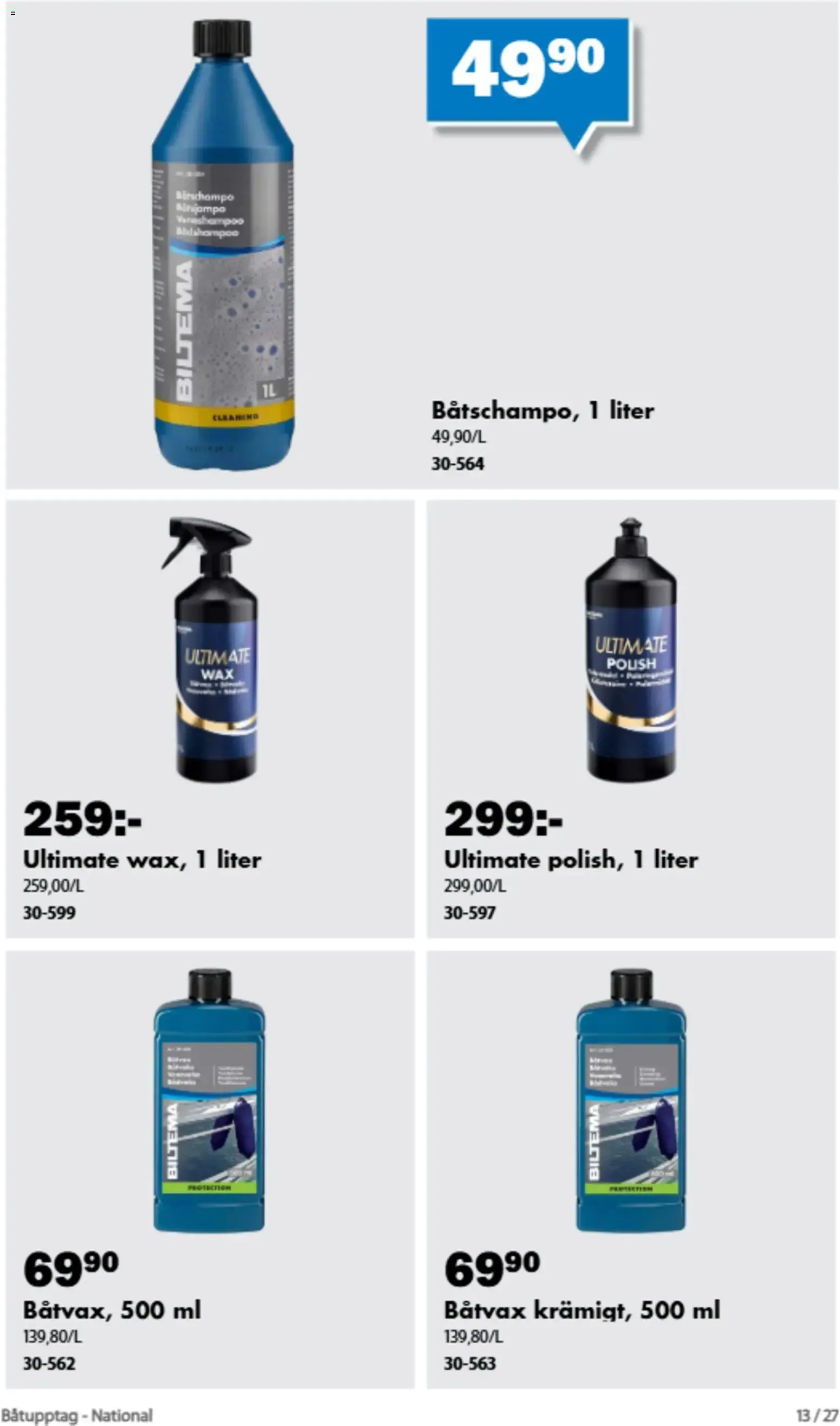 Biltema erbjudanden Båtupptag från 01/09/2026 - 30/09/2026 > Reklamblad nuvarande rabatter från 1 september till 30 september 2026 - Reklamblad sidor 17