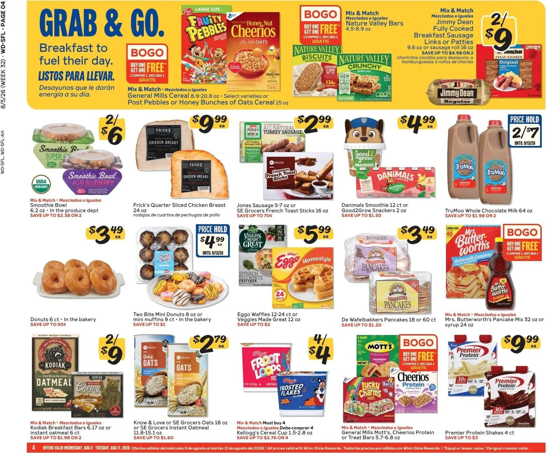 Weekly ad Current Winn-Dixie leaflet valid from Wednesday 08/05/2026 to Tuesday 08/11/2026 from August 5 to August 11 2026 - Page 4