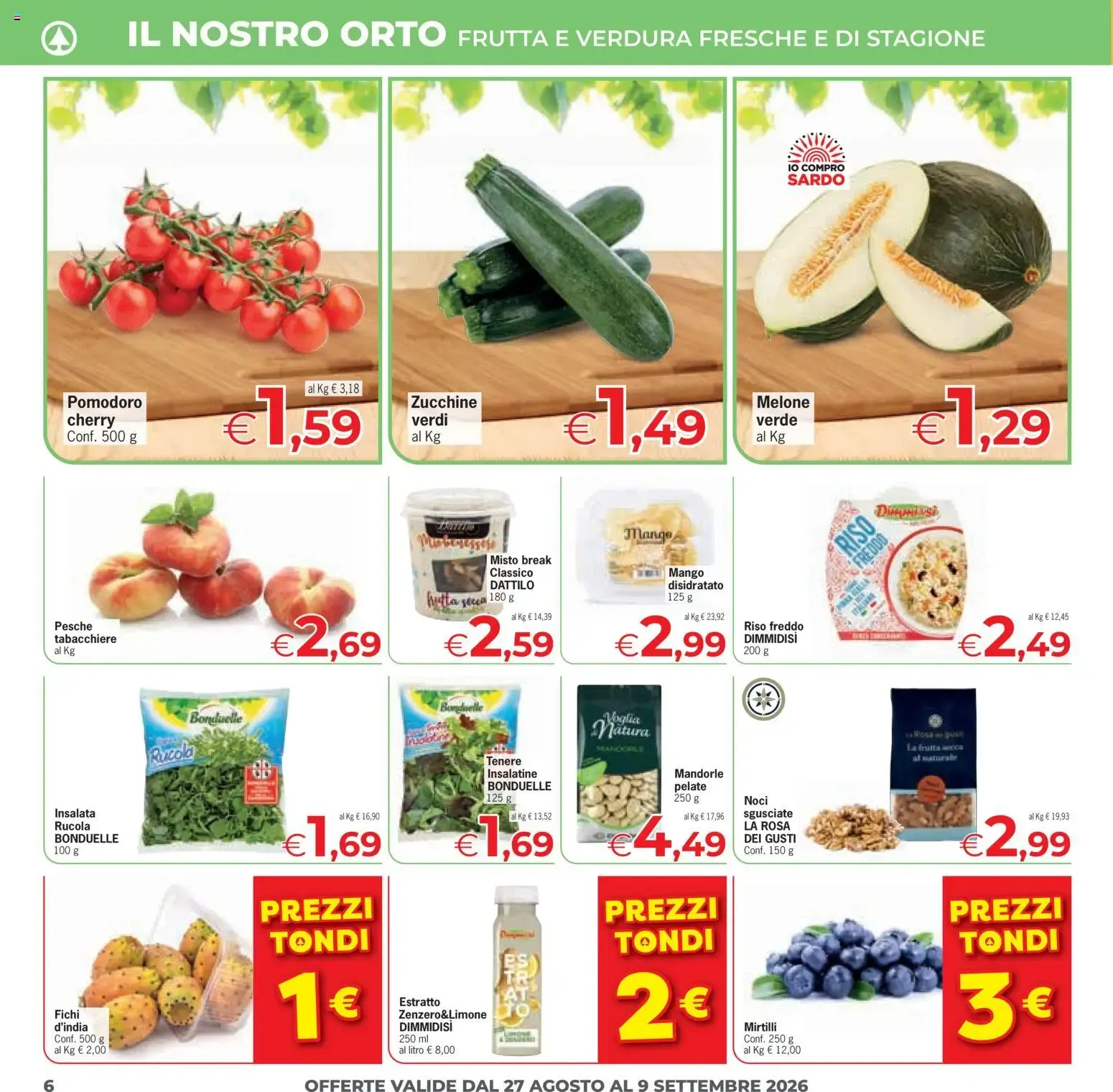Despar Eurospar - Sconti Grandi Marche da 27 agosto a 9 settembre di 2026 - Pagina del volantino 6