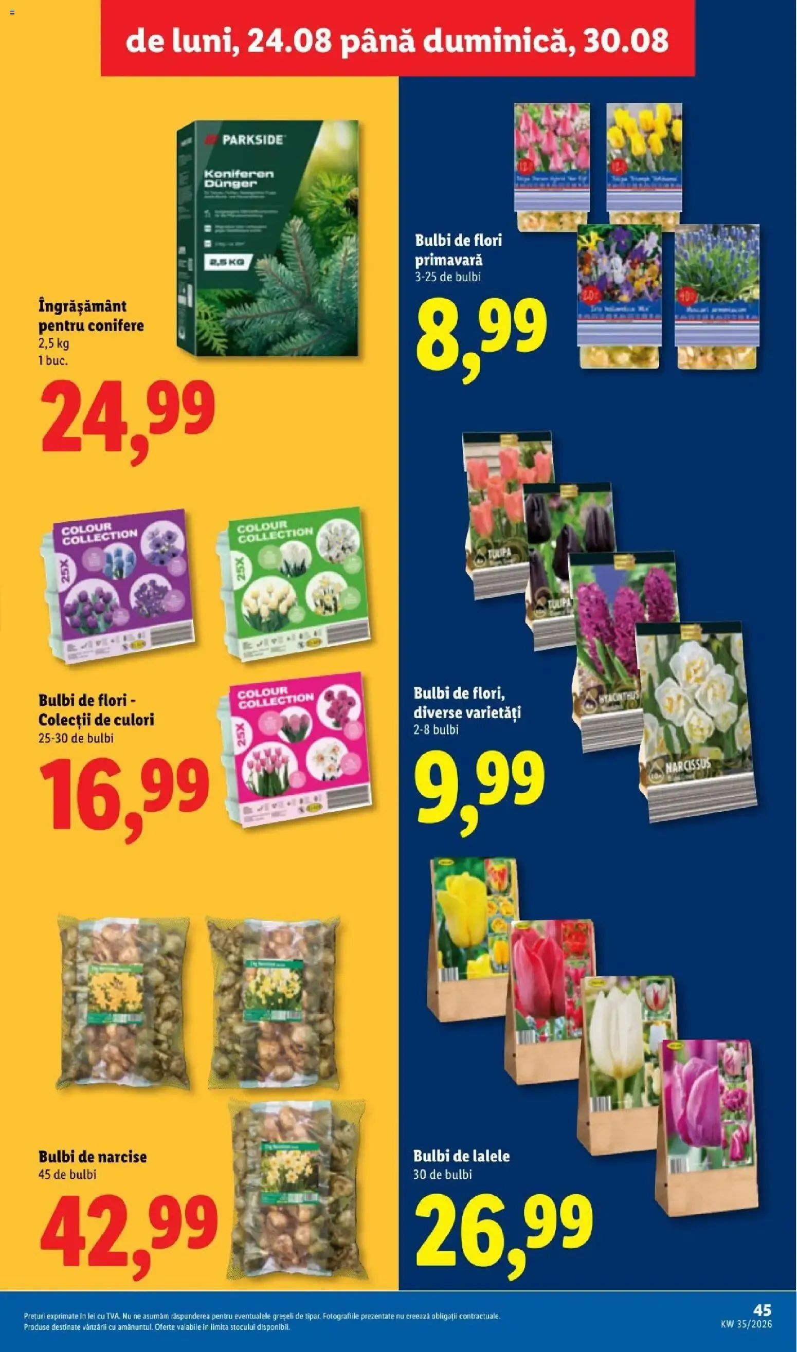 Catalog LIDL: Ieftin și înainte, și după ziua de salariu (Ofertas del 24 al 30 de agosto de 2026) de la 24 august până la 30 august 2026 - Revista Pagina 45