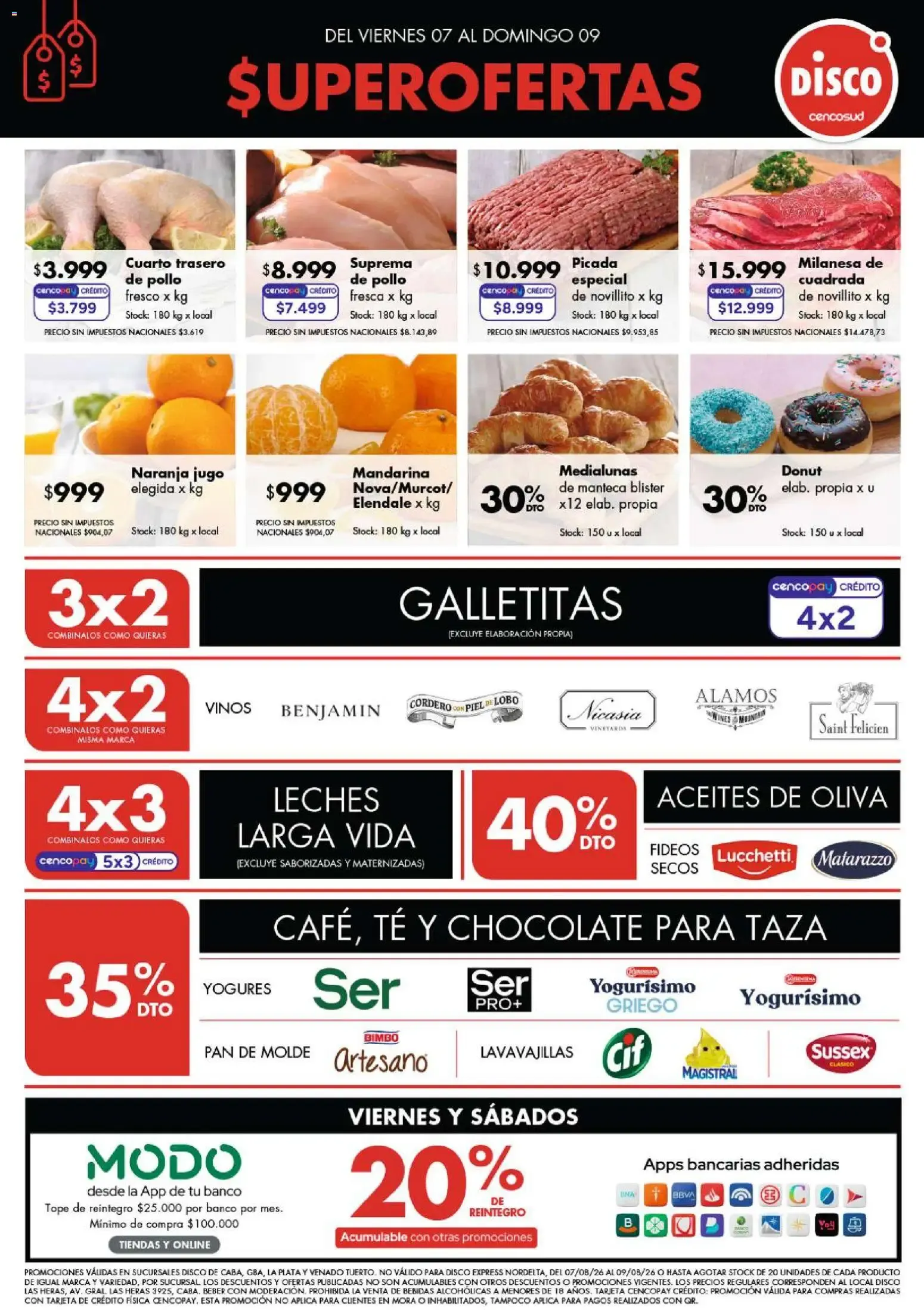 Ofertas de Disco - Ofertas Bs. As. y Santa Fé del 07/08/2026 - 09/08/2026 7 de agosto al 9 de agosto 2026 - Página 1 del catálogo