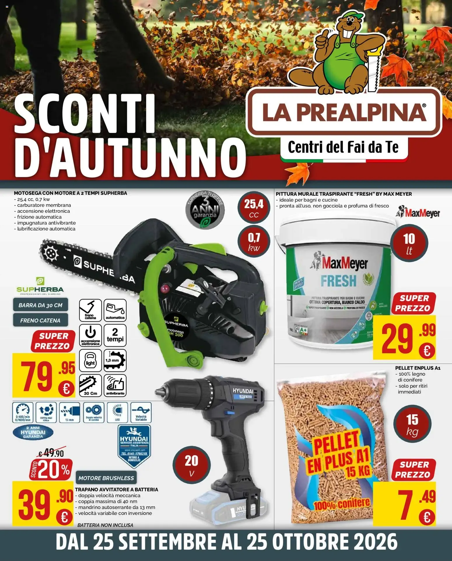 SCONTI D'AUTUNNO da 25 settembre a 25 ottobre di 2026 - Pagina del volantino 1