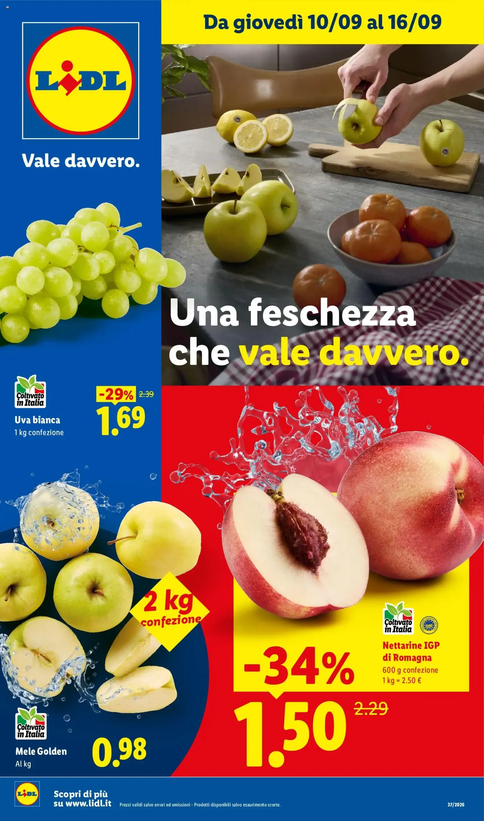 LIDL - Una freschezza che vale davvero. da 10 settembre a 16 settembre di 2026 - Pagina del volantino 1