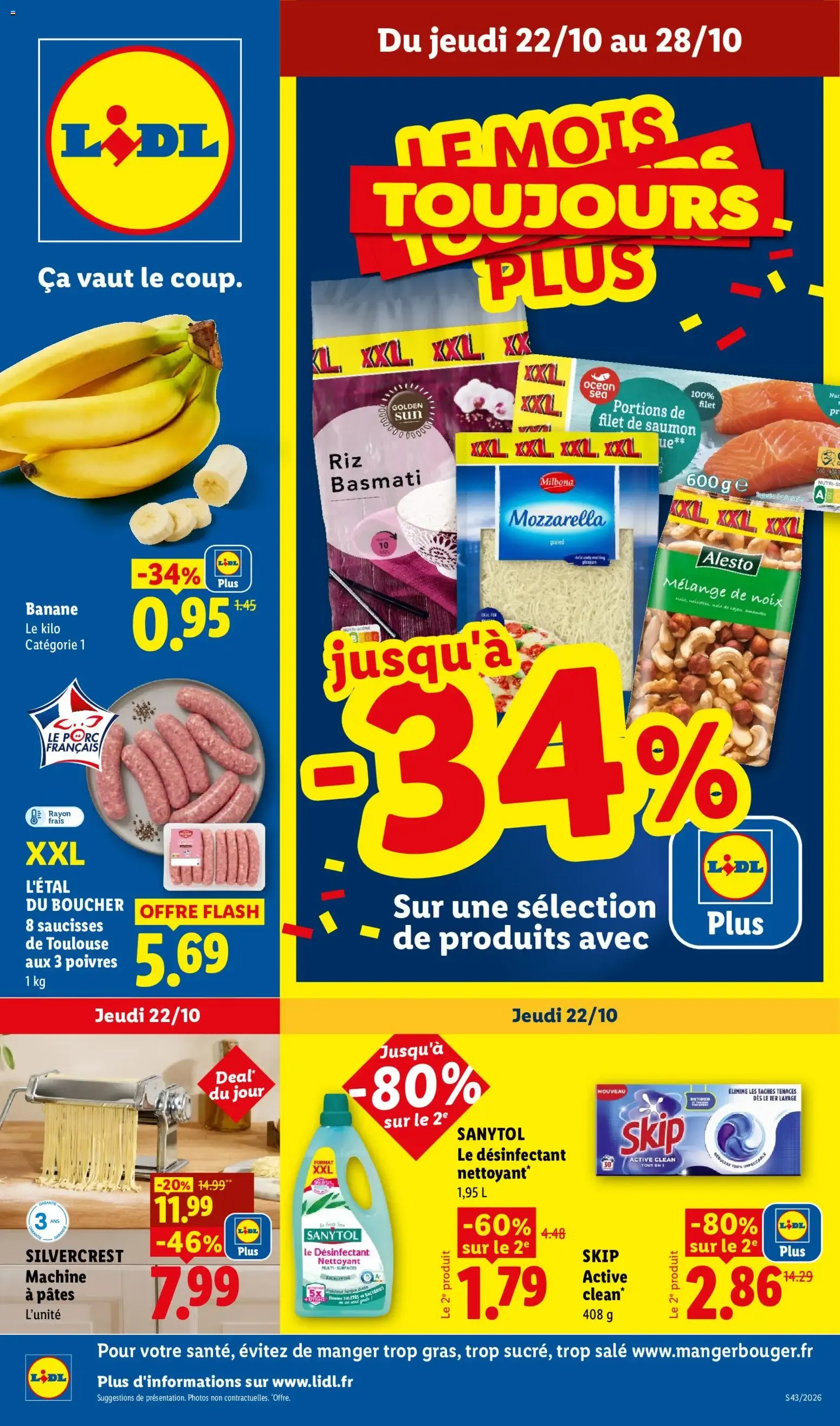 Lidl: Le Moins Toujours Plus du 22 octobre au 28 octobre 2026 - Catalogue page 1
