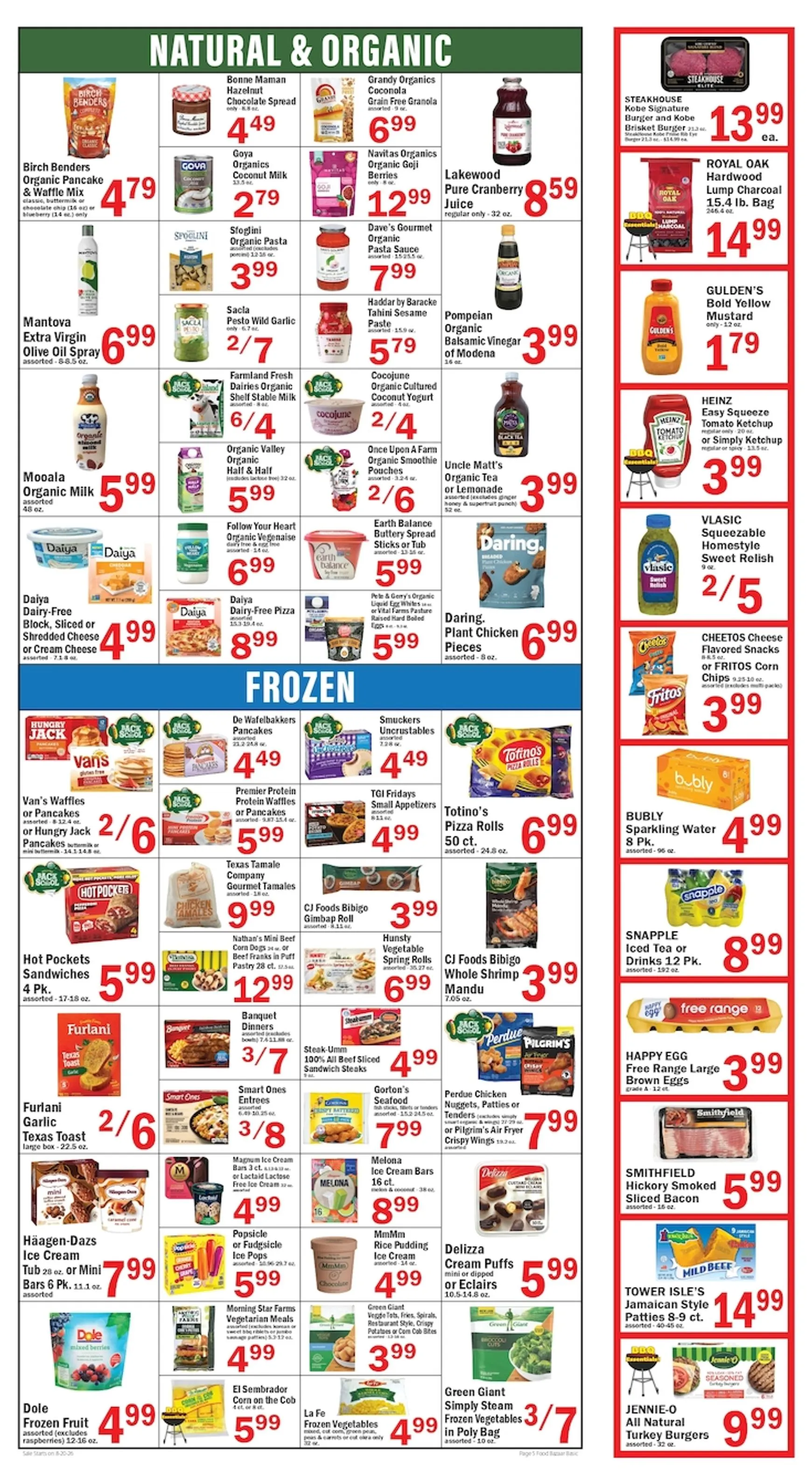Weekly promotion Current Food Bazaar leaflet valid from Thursday 08/20/2026 to Wednesday 08/26/2026 spanning from August 20 to August 26 2026 - Page 5 for Catalogue 365