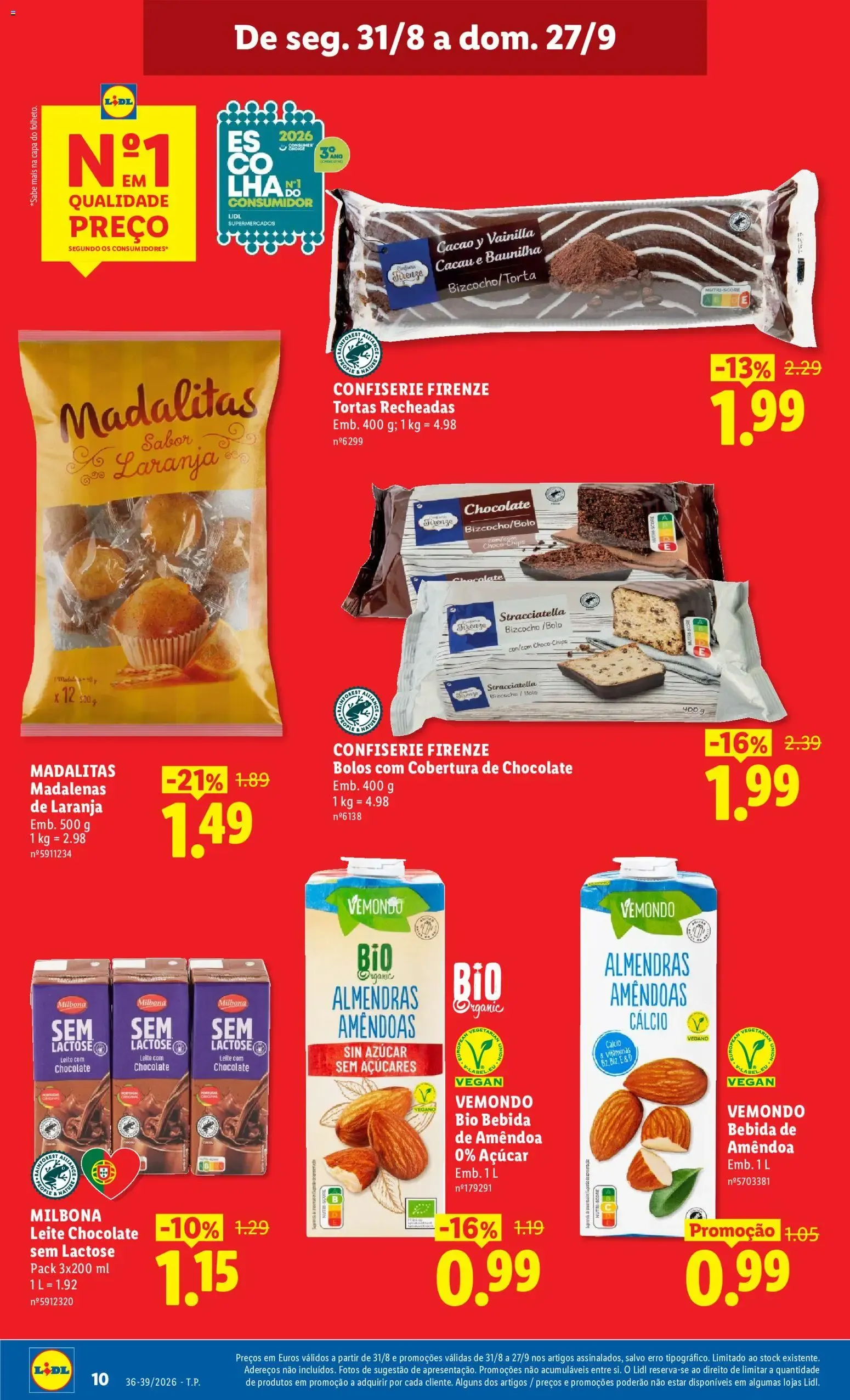 Folheto Lidl: Em setembro, baixar ainda mais os preços vale mesmo a pena. de 1 de setembro até 27 de setembro 2026 - Pagina 10