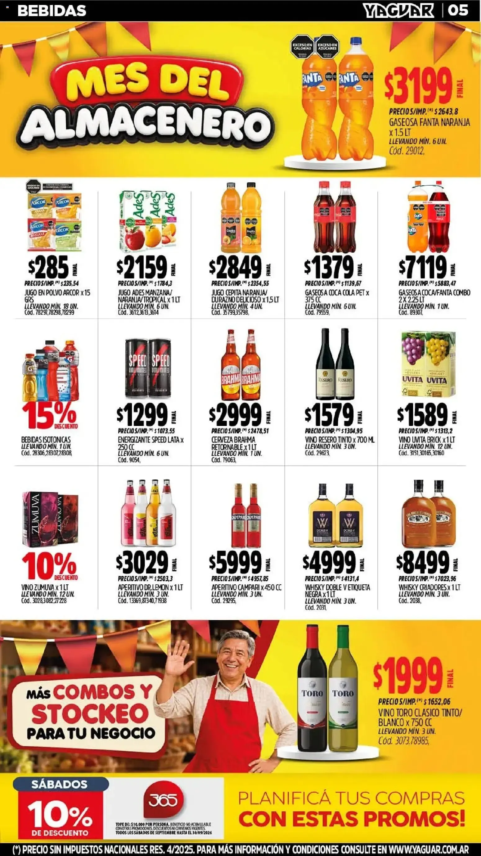 Ofertas de Mayorista Yaguar - Mes del Almacenero 21 de septiembre al 27 de septiembre 2026 - Página 5 del catálogo