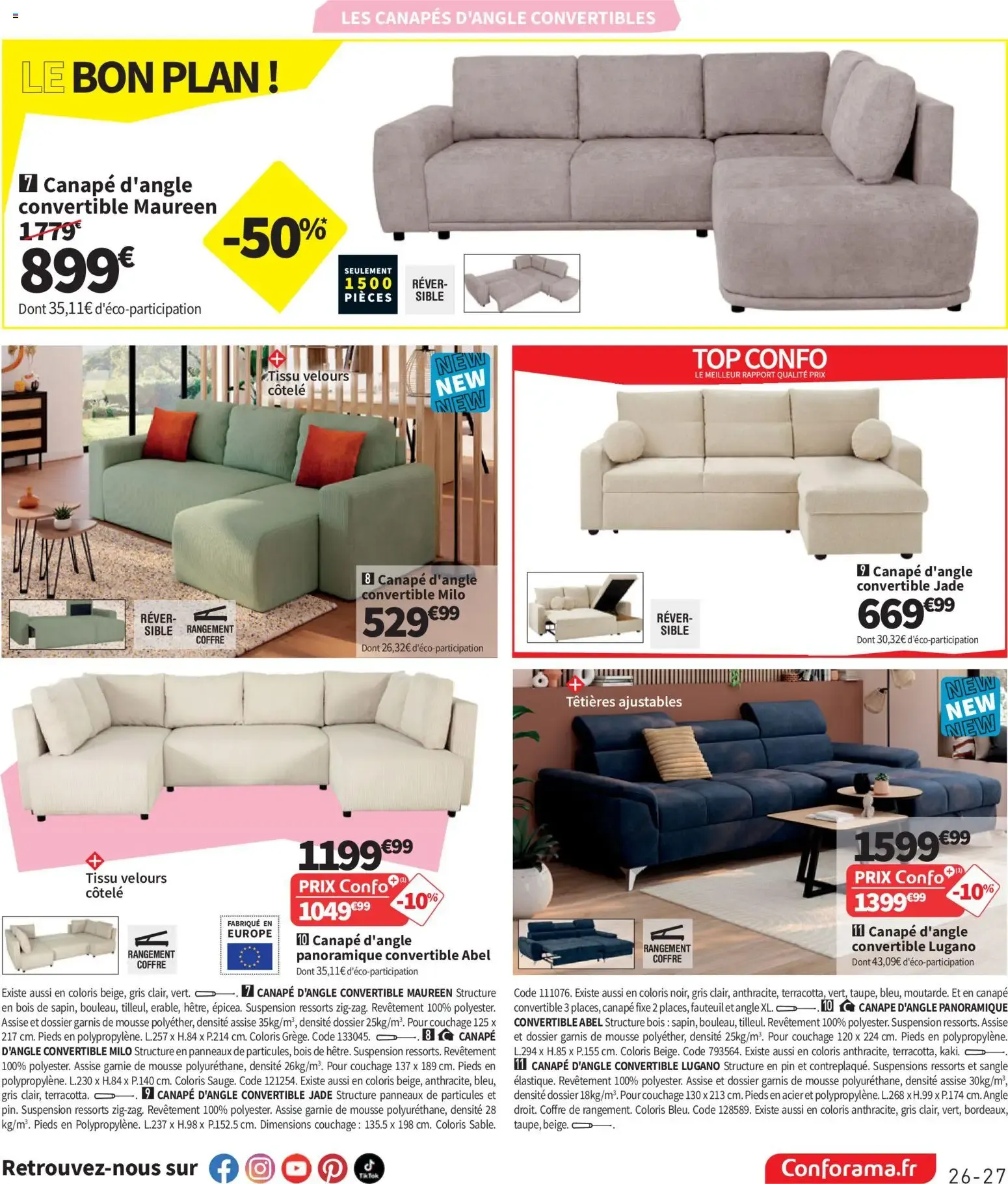Conforama catalogue à partir du 09/06/2026 - promo en ligne du 9 juin au 6 juillet 2026 - Catalogue page 27