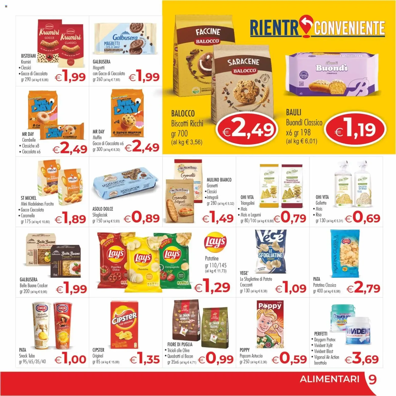 MerSi Supermercati - Rientro Conveniente - Offerte dal 26/08/2026 al 08/09/2026 da 26 agosto a 8 settembre di 2026 - Pagina del volantino 9