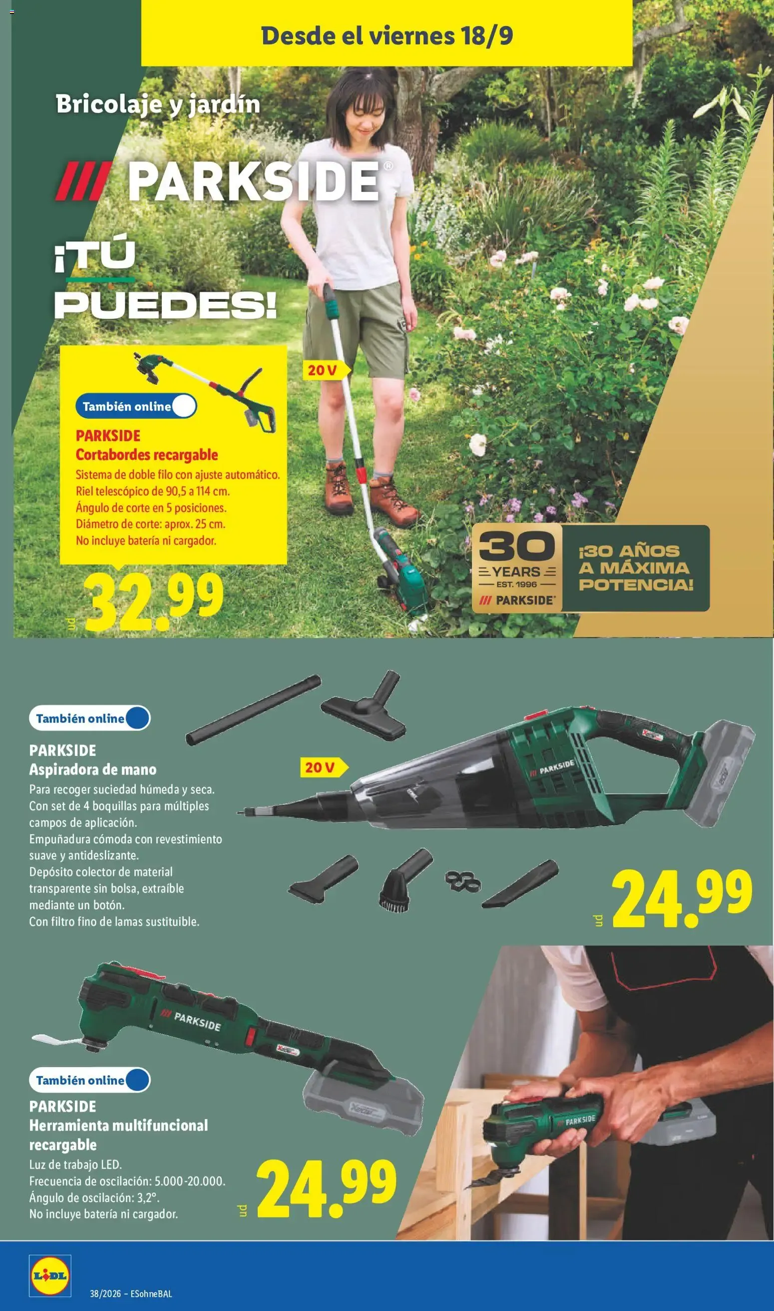 Catálogo de Lidl folleto de bazar del 14/09/2026 | Ofertas 14 de septiembre al 20 de septiembre 2026 - Página 18