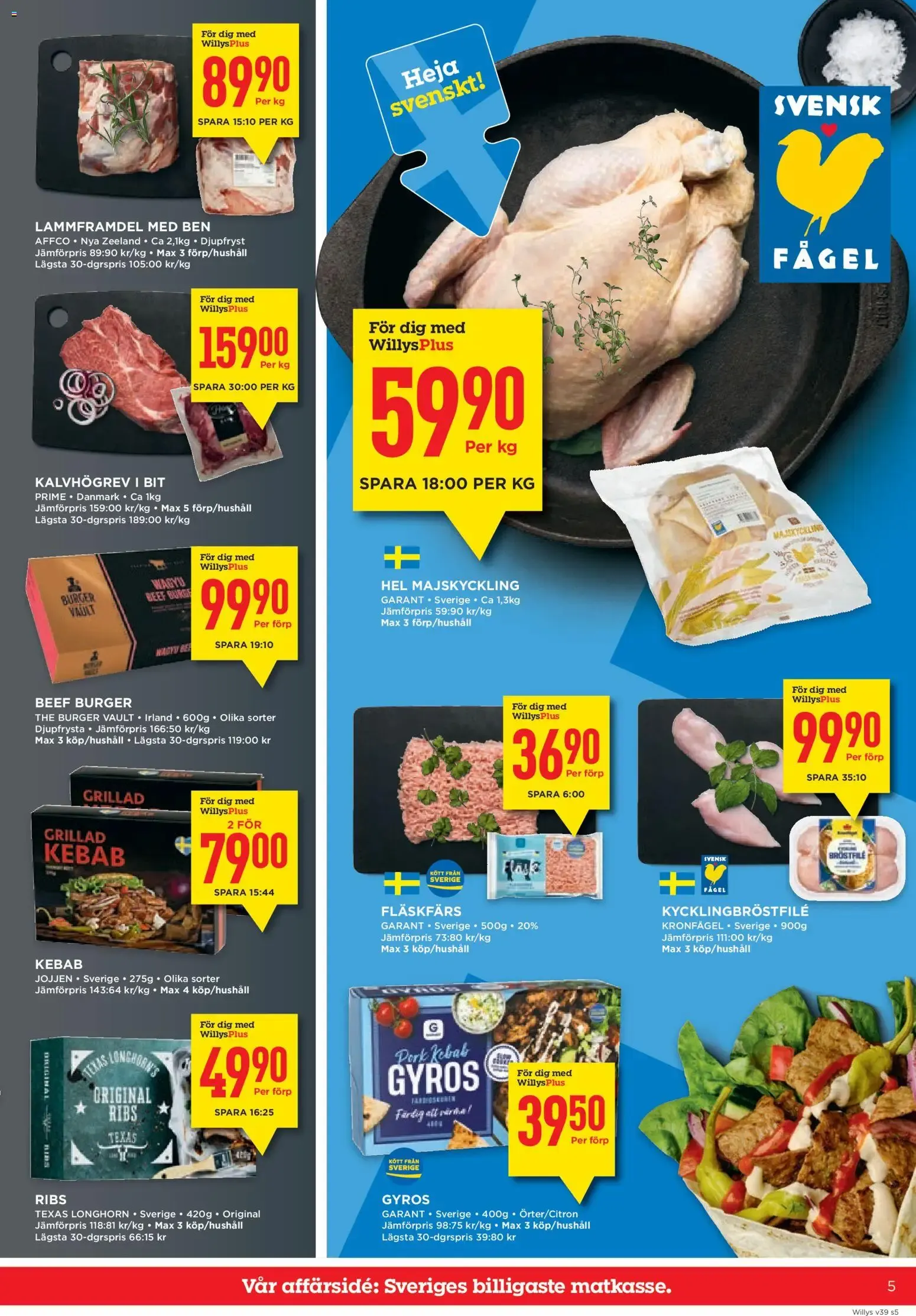 Willys erbjudanden från 21/09/2026 - 27/09/2026 > Reklamblad nuvarande rabatter från 21 september till 27 september 2026 - Reklamblad sidor 5