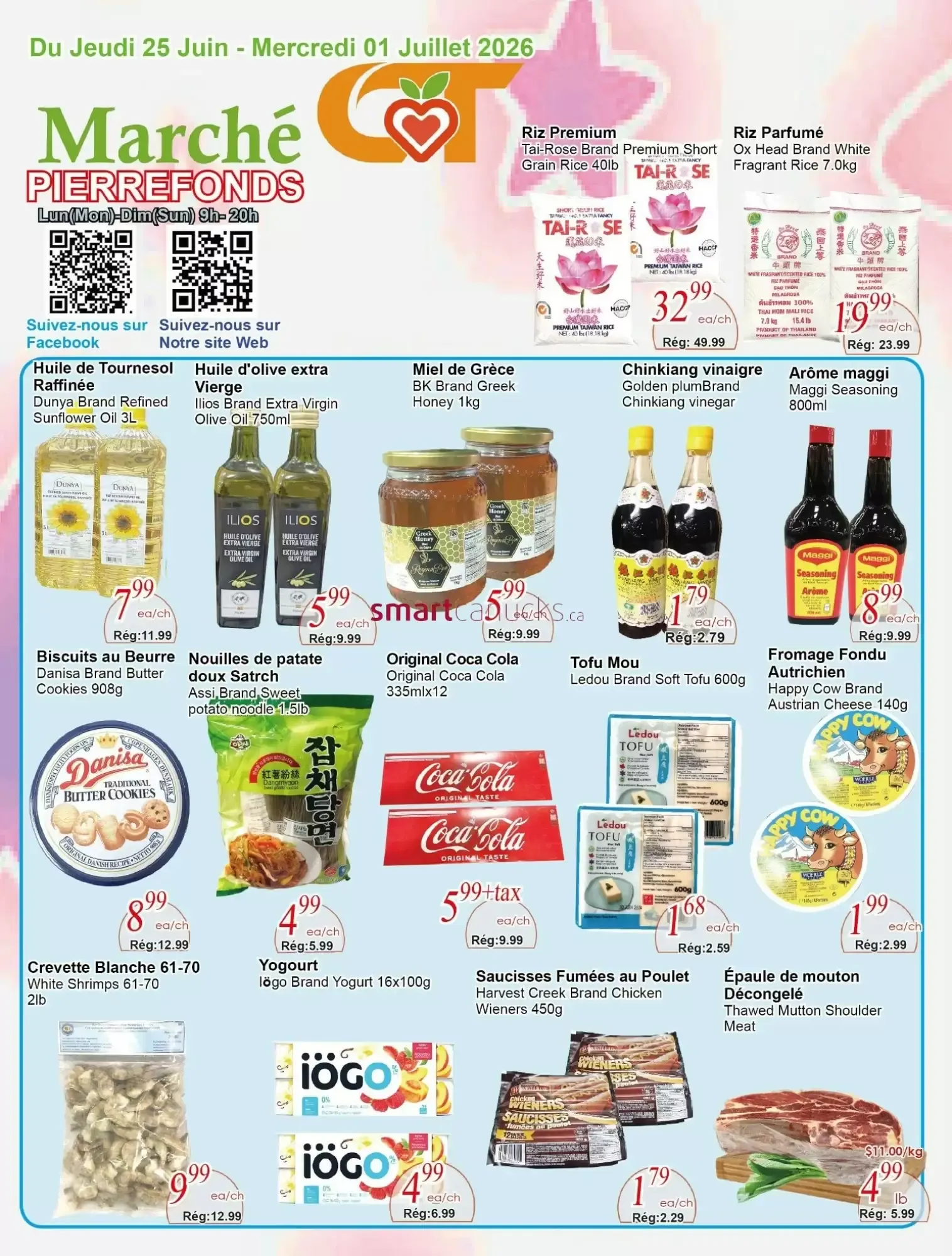 Marché Pierrefonds from June 25 to July 1 2026 - flyer page 1