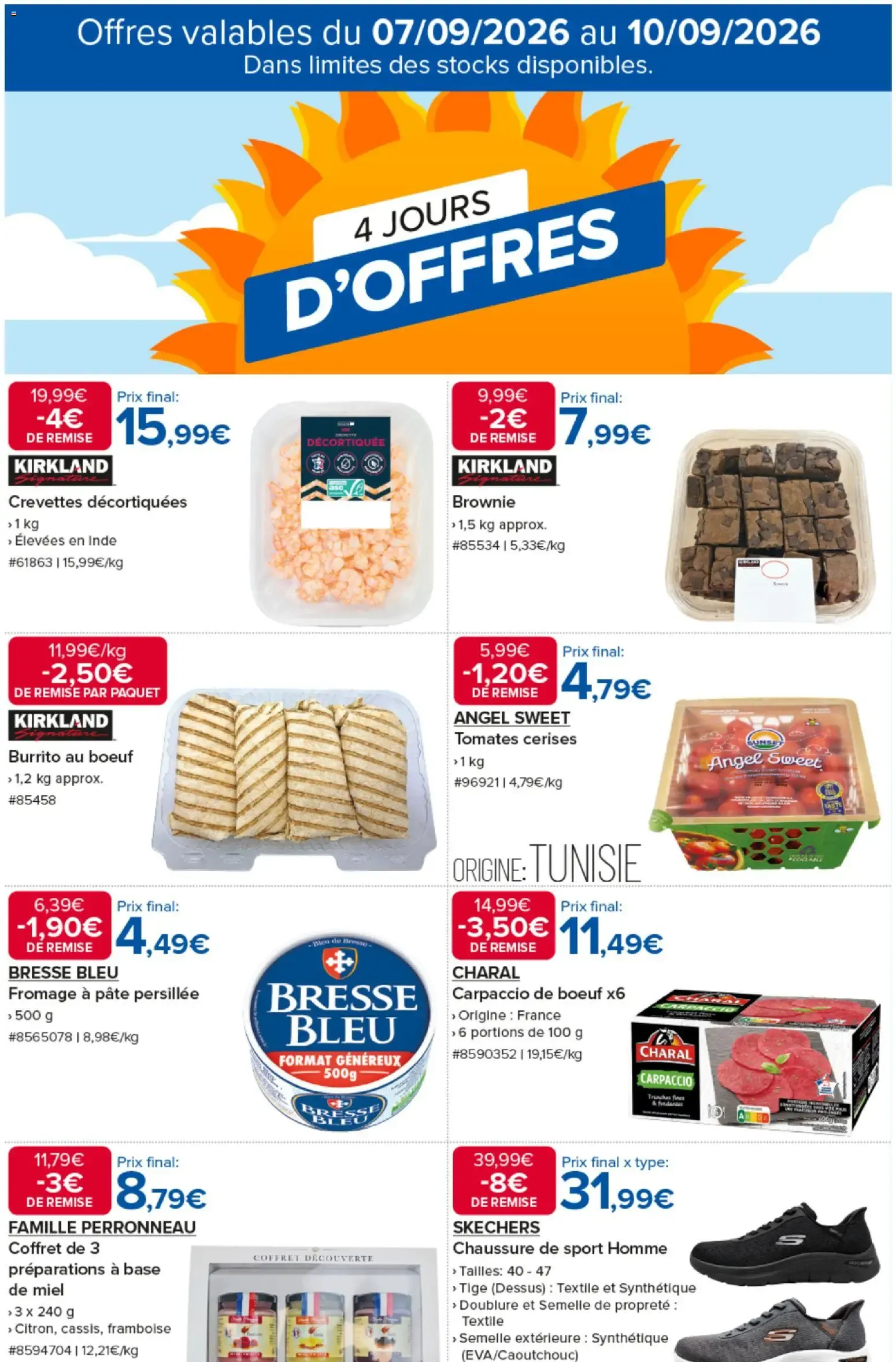 Costco 4 jours d'offres à partir du 07/09/2026 - promo en ligne du 7 septembre au 10 septembre 2026 - Catalogue page 1