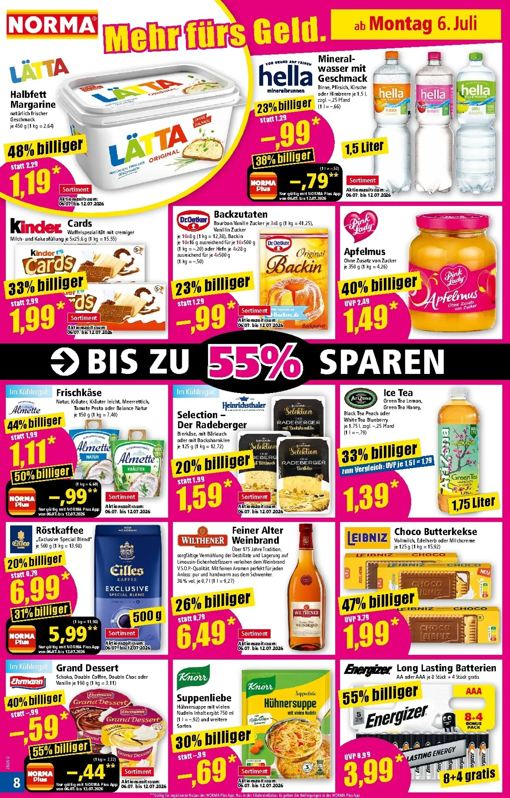 Norma Prospekt nächste Woche – von Montag 06.07.2026 bis Samstag 11.07.2026 von 6. Juli bis 11. Juli 2026 - Prospekt seite 8