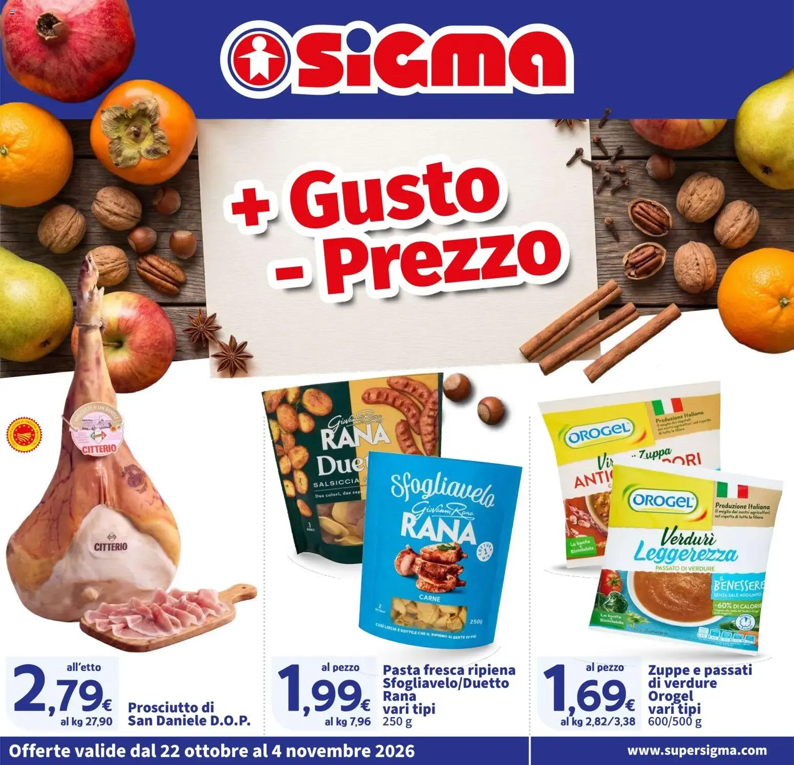 + Gusto - Prezzo da 22 ottobre a 4 novembre di 2026 - Pagina del volantino 1