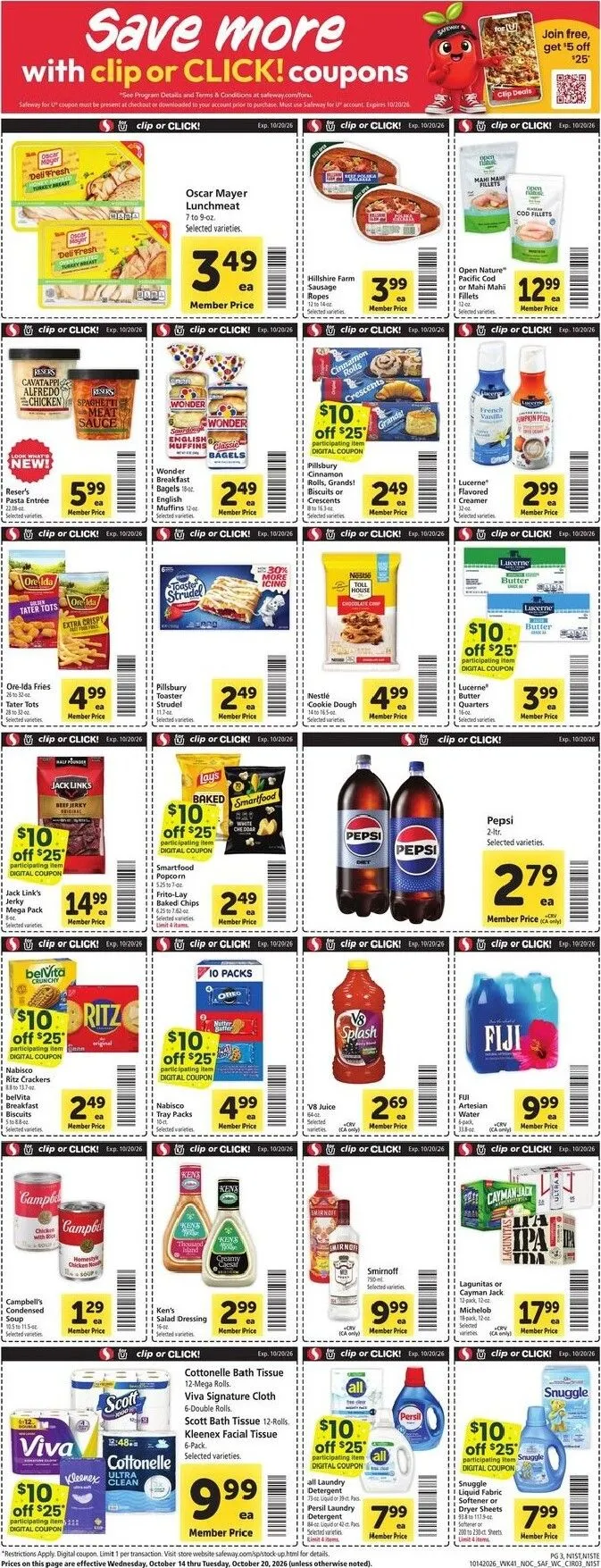 Weekly ad Safeway - Fuel-Up your Weekend! from October 14 to October 20 2026 - Page 3