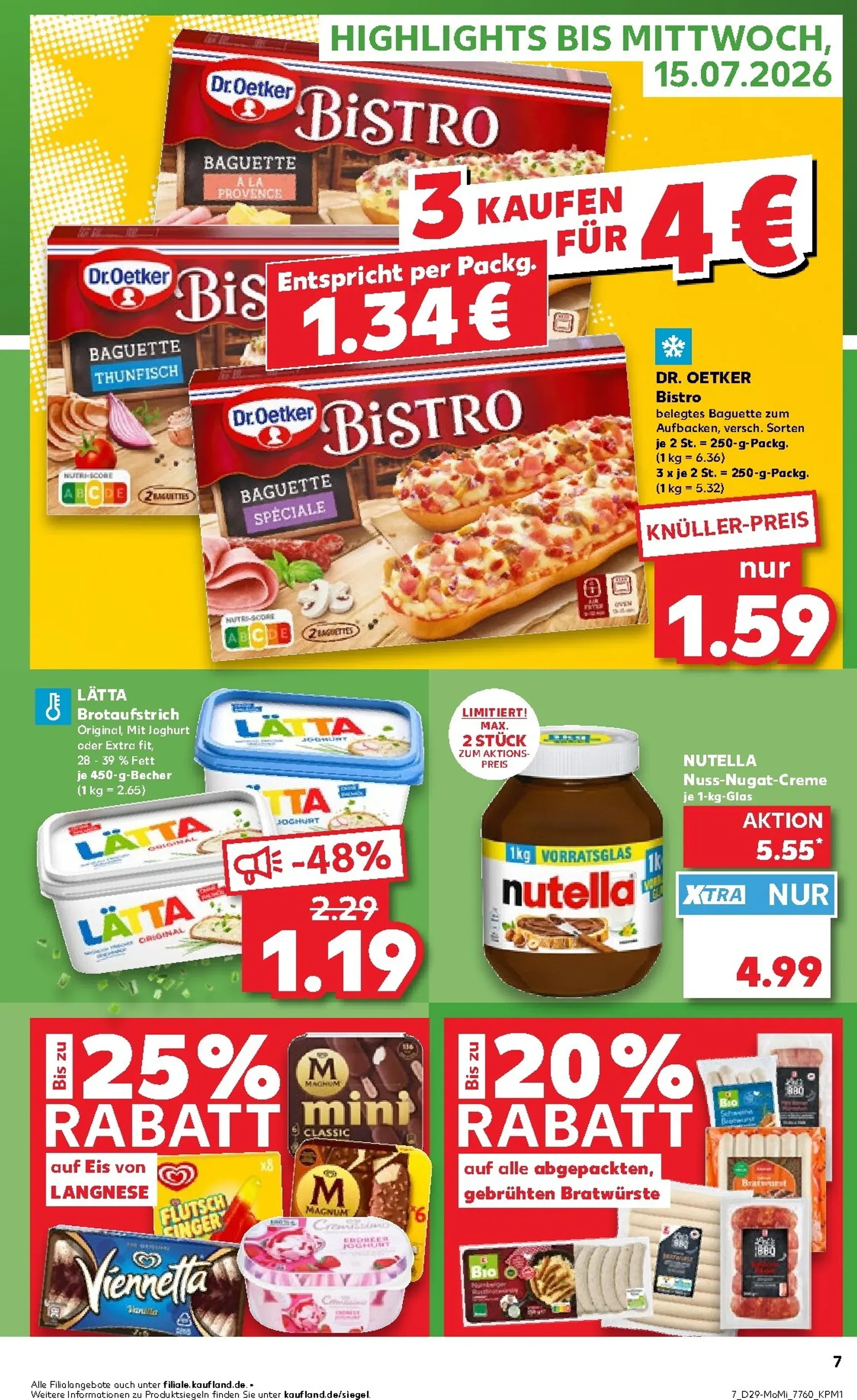 Kaufland - Angebote ab Montag Prospekt nächste Woche – von Montag 13.07.2026 bis Mittwoch 15.07.2026 von 13. Juli bis 15. Juli 2026 - Prospekt seite 7