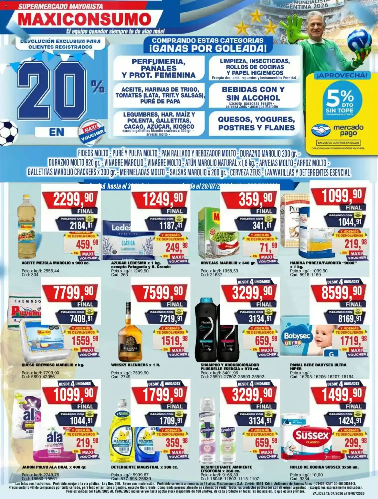 Ofertas de Brochure Supermercado Mayorista Maxiconsumo 13 de julio al 19 de julio 2026 - Página 1 del catálogo