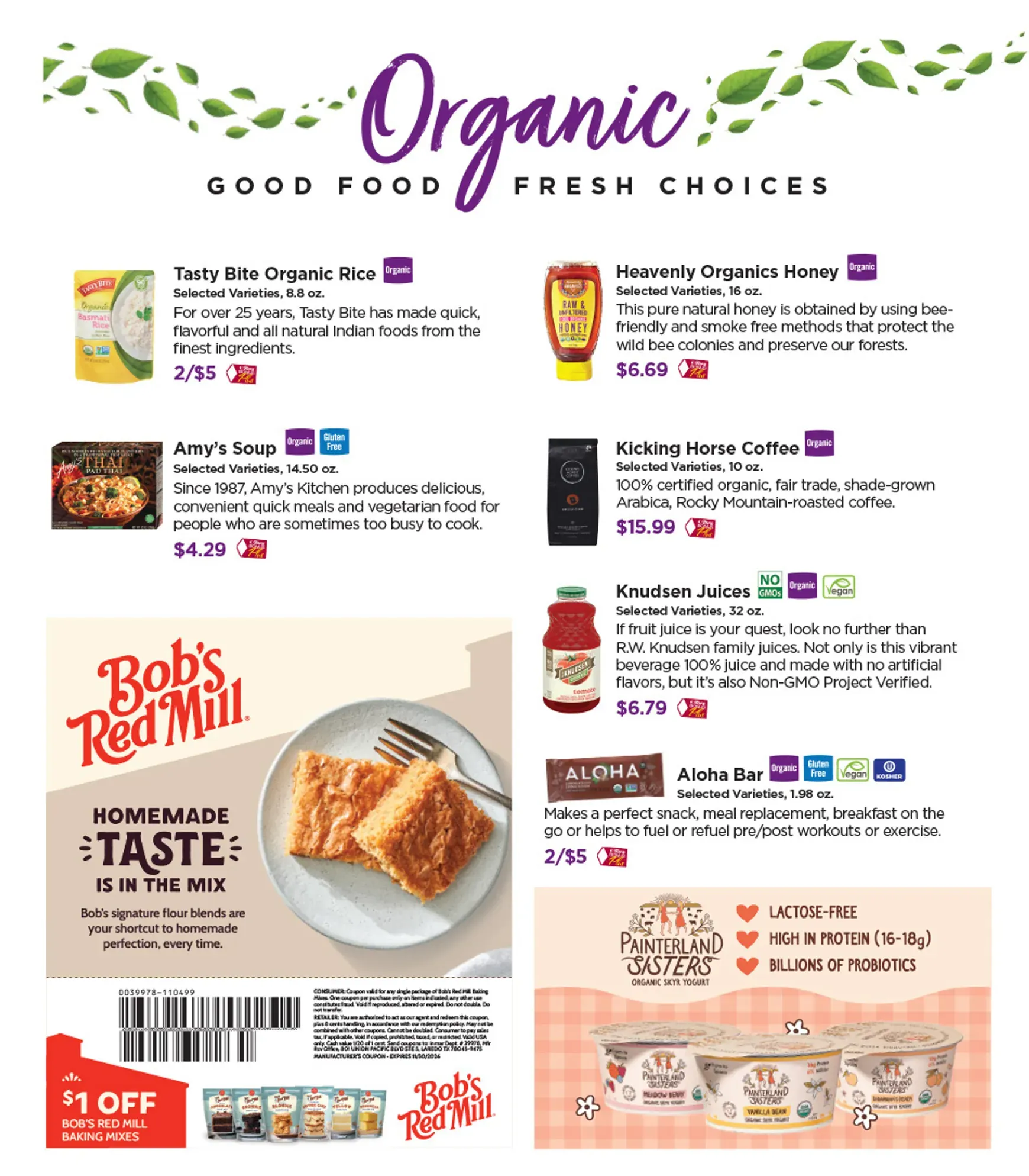 Weekly ad Current Tops Markets - Natural & Organics Spotlight leaflet valid from Sunday 10/04/2026 to Saturday 10/31/2026 from October 4 to October 31 2026 - Page 2