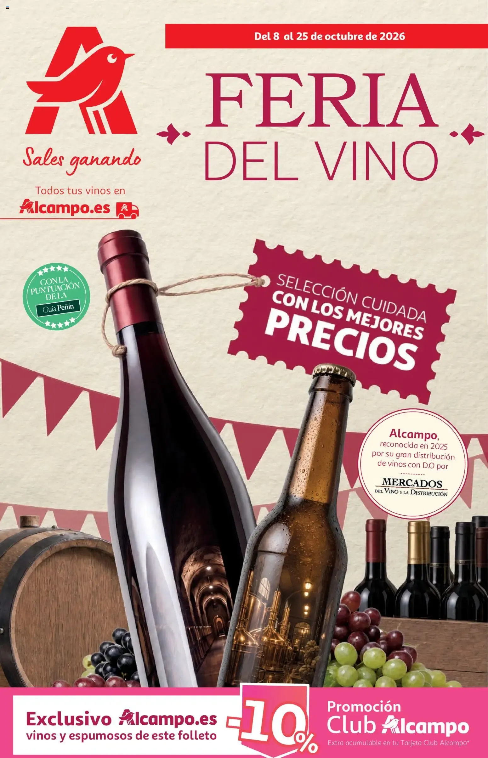 Catálogo de Feria del Vino Alcampo 8 de octubre al 25 de octubre 2026 - Página 1