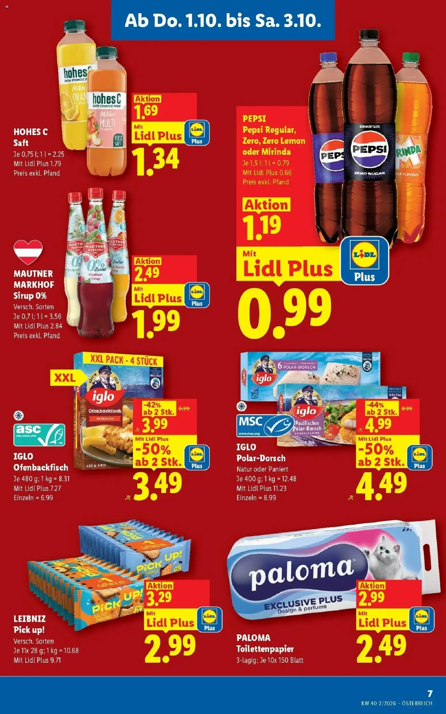 Lidl Aktion von 1. Oktober bis 3. Oktober 2026 - Flugblätt seite  9